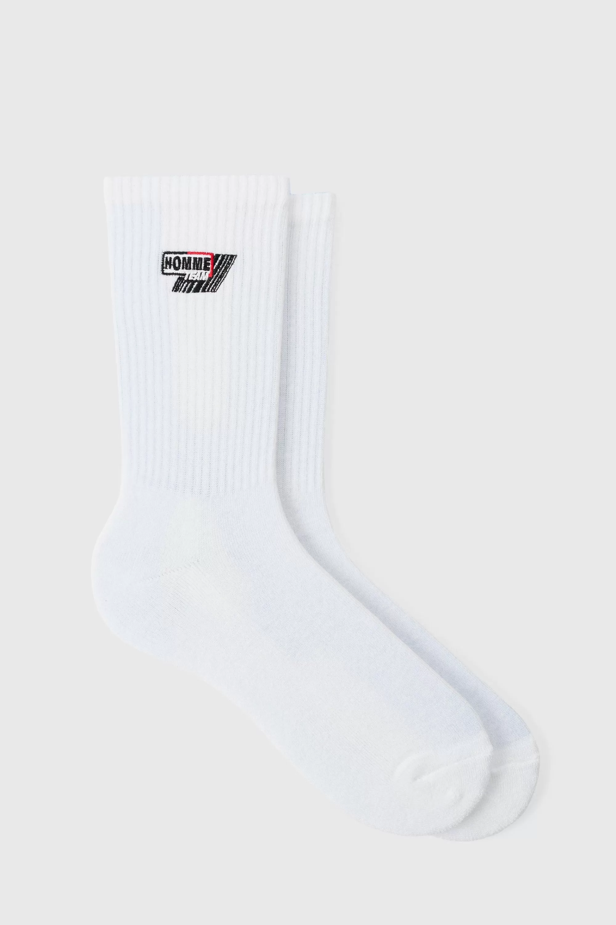 boohooMAN Moto Homme Embroidered Socks | UK