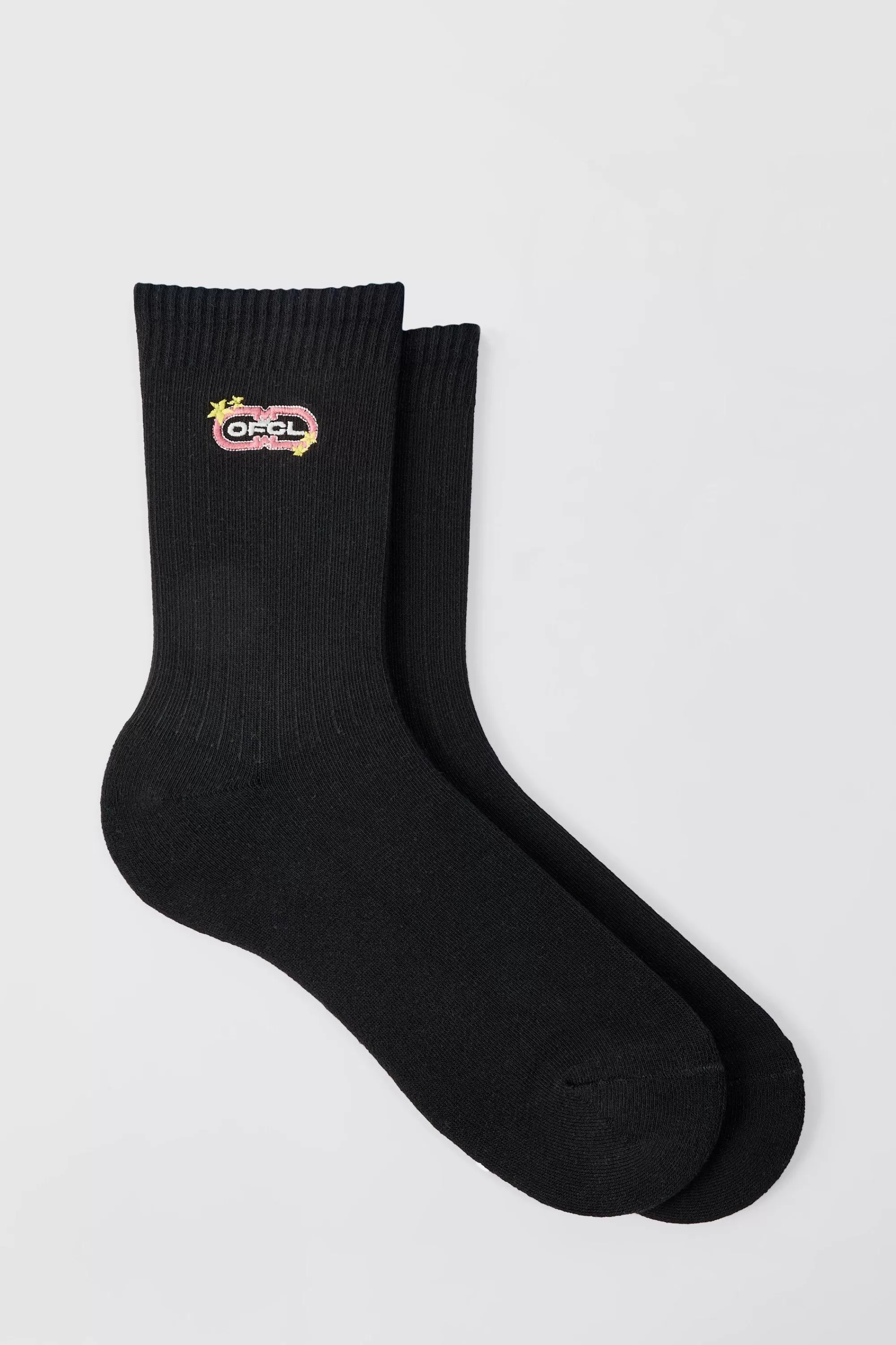 boohooMAN OFCL Embroidered Sports Socks | UK