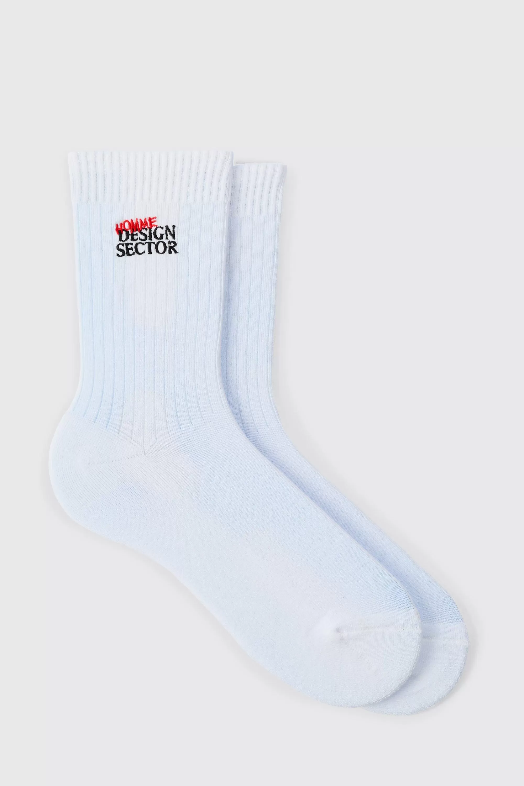 boohooMAN OFCL Man Embroidered Sports Socks | UK