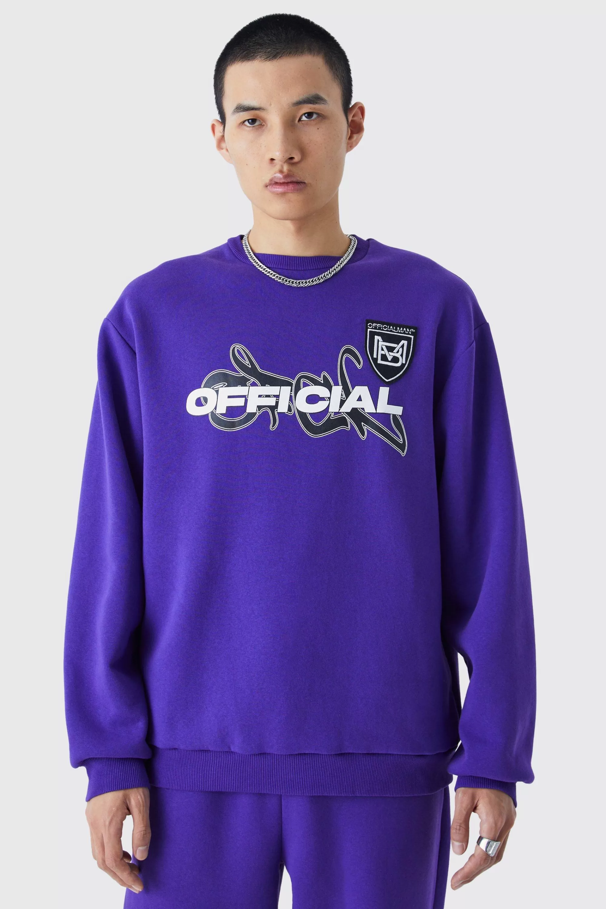 boohooMAN Official Oversized Sweat | UK