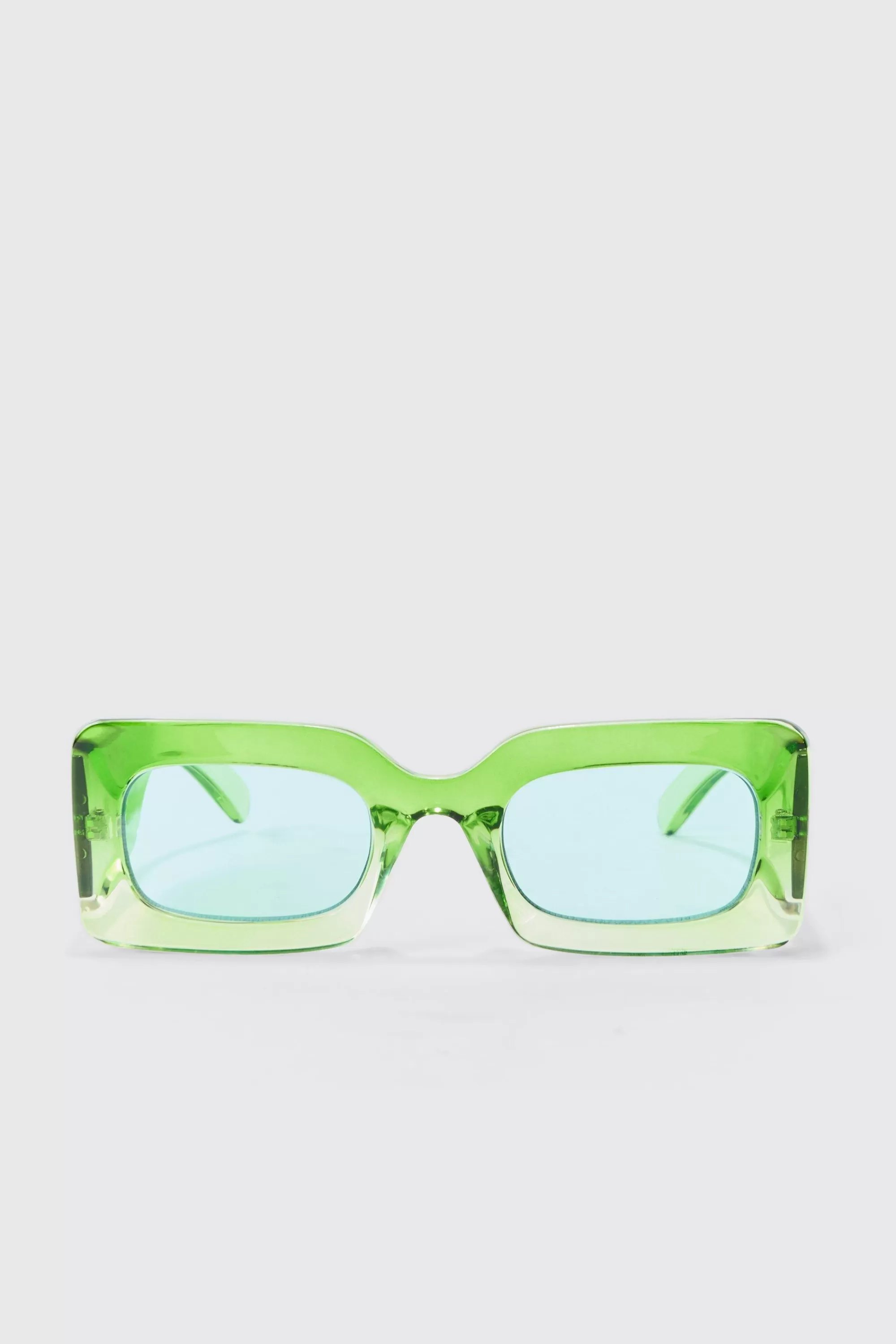 boohooMAN Ombre Rectangular Sunglasses In | UK