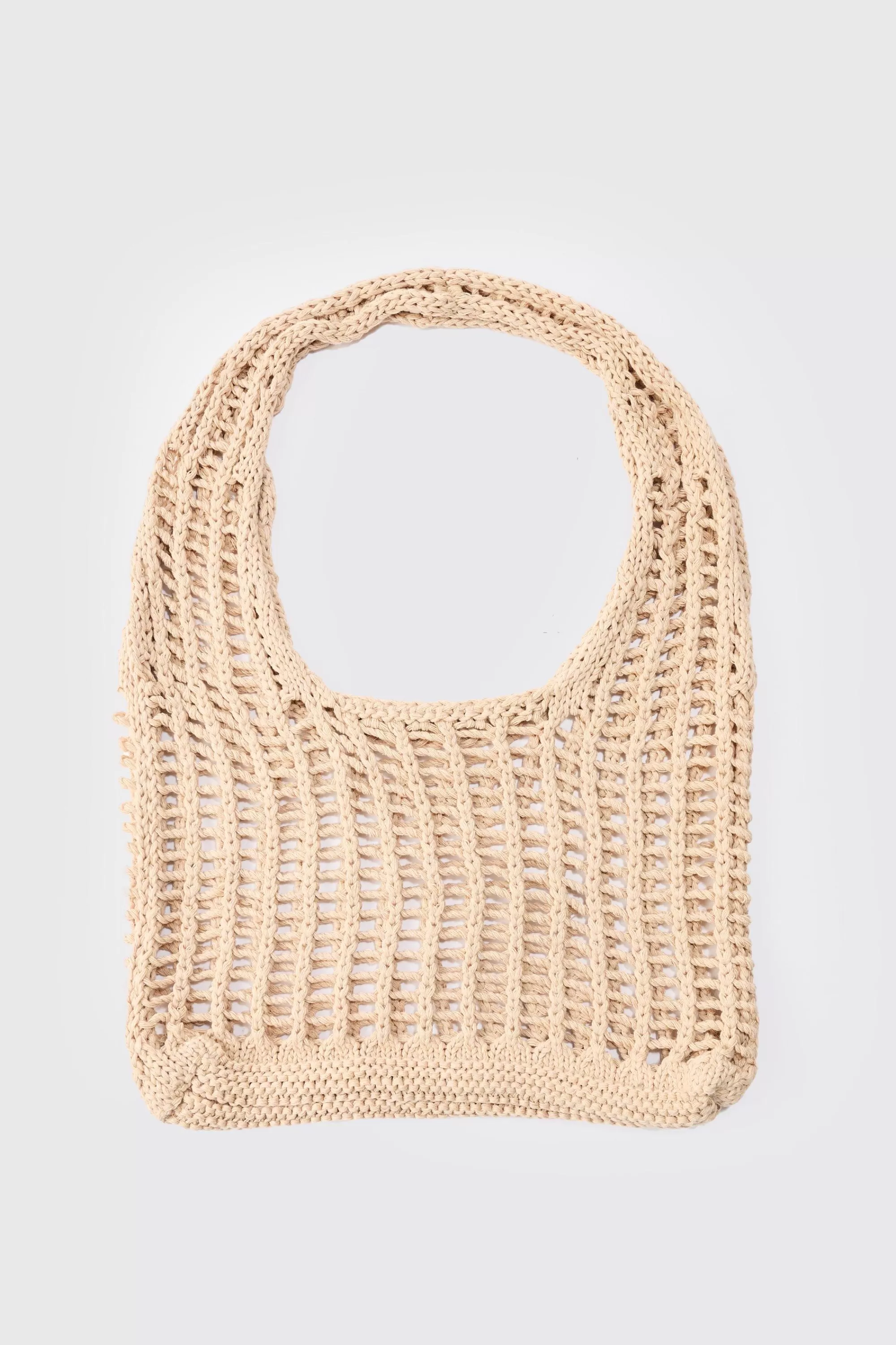 boohooMAN Open Knit Tote Bag | UK