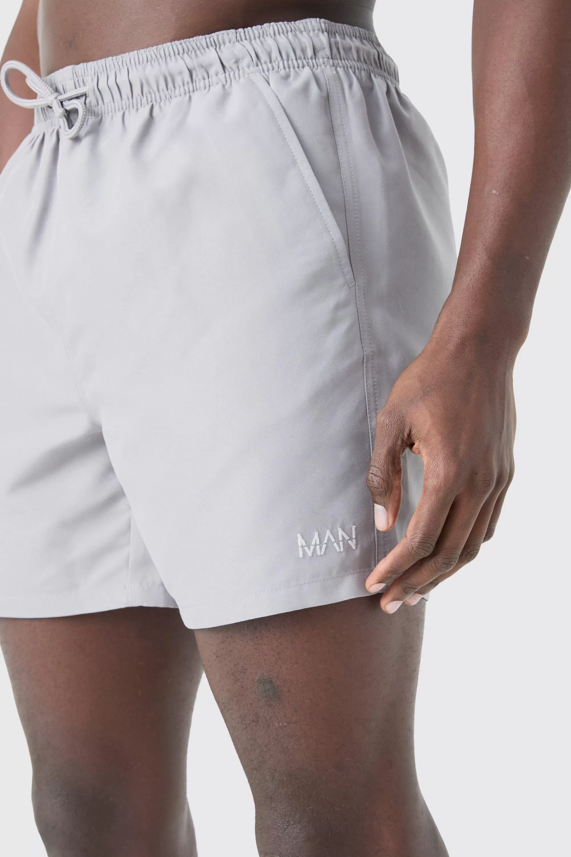boohooMAN Original Man Mid Length Swim Short | UK