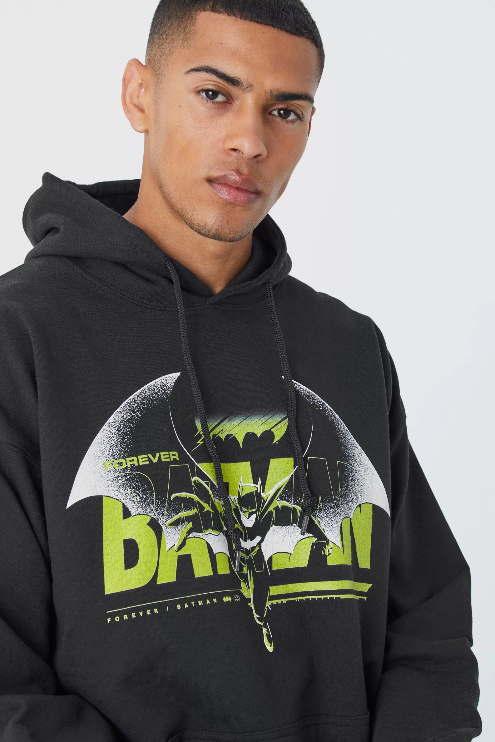 boohooMAN Oversized Batman License Hoodie | UK