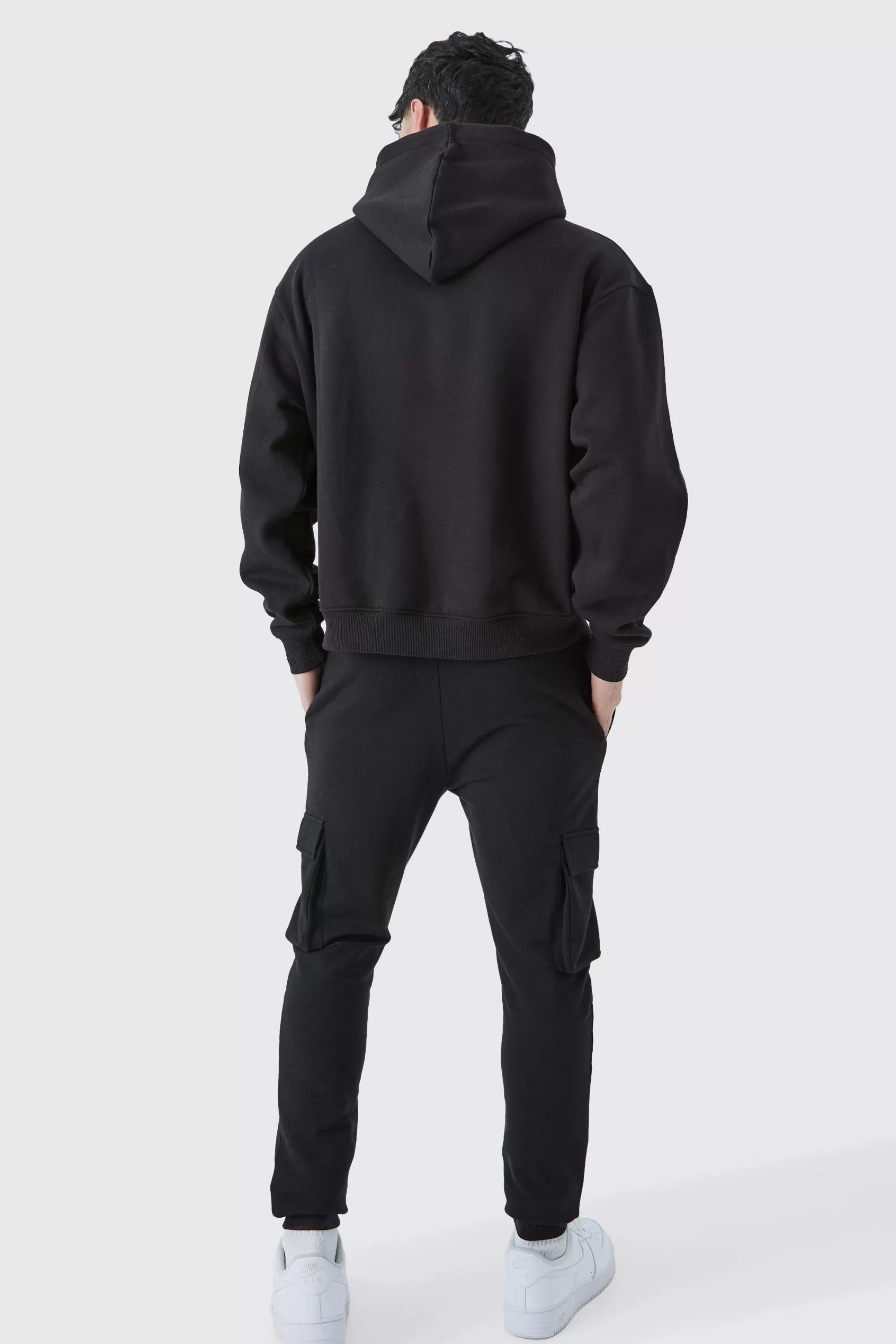 boohooMAN Oversized Boxy Camo Pocket Hoodie | UK