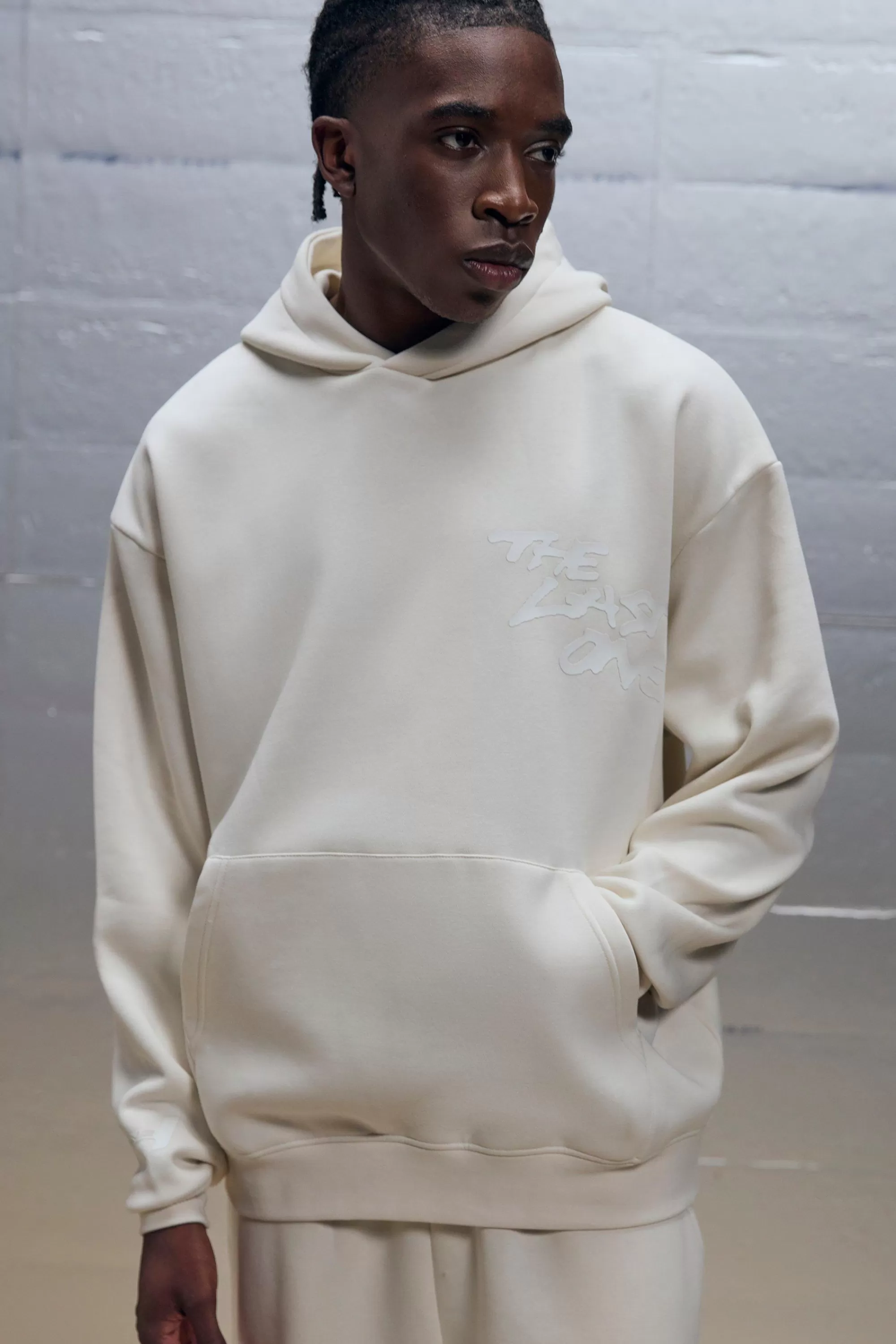 boohooMAN Oversized Boxy Clear Printed The Last One Graphic Hoodie | UK