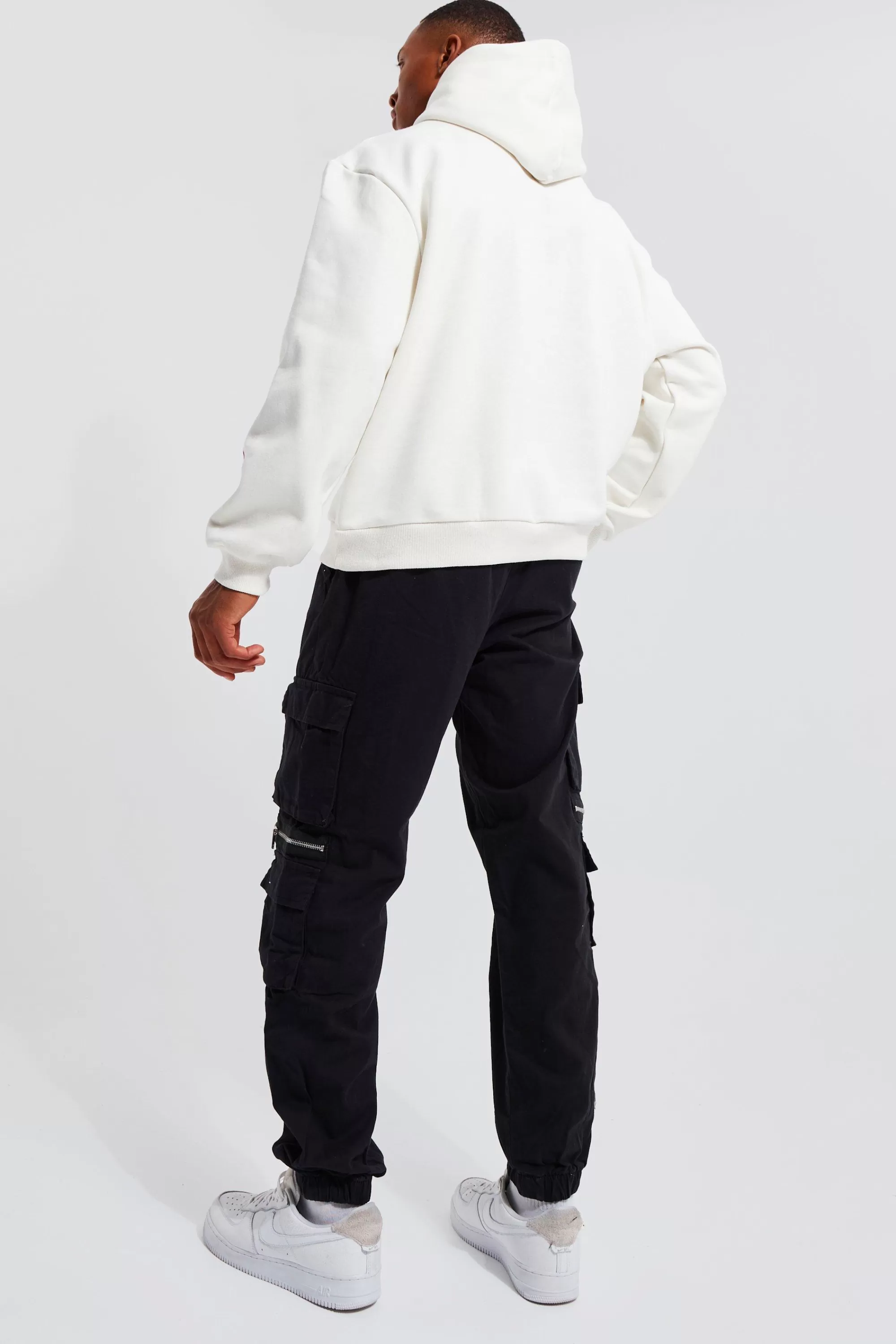 boohooMAN Oversized Boxy Doodle Graphic Hoodie | UK