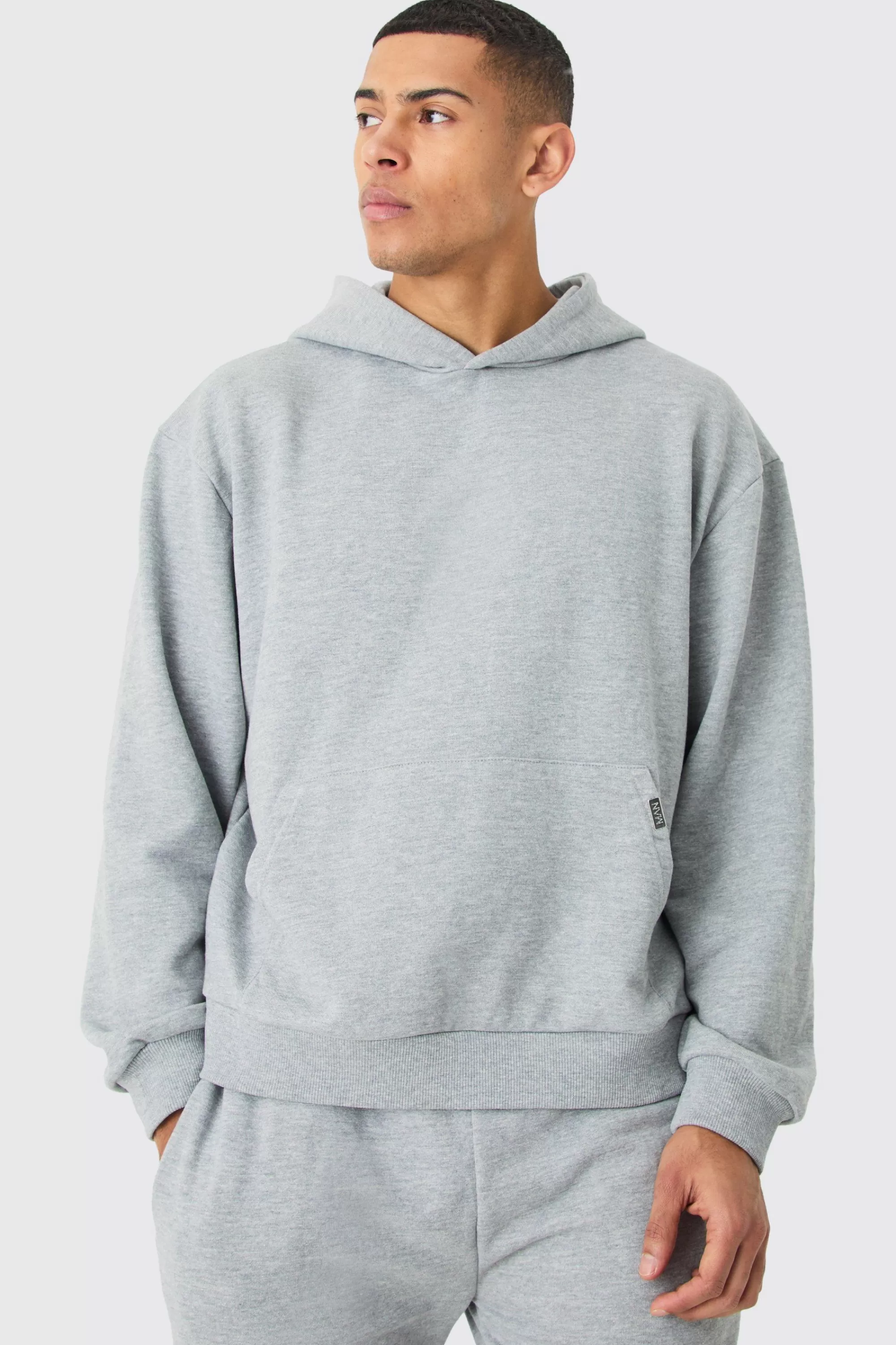 boohooMAN Oversized Boxy Heavyweight Hoodie | UK