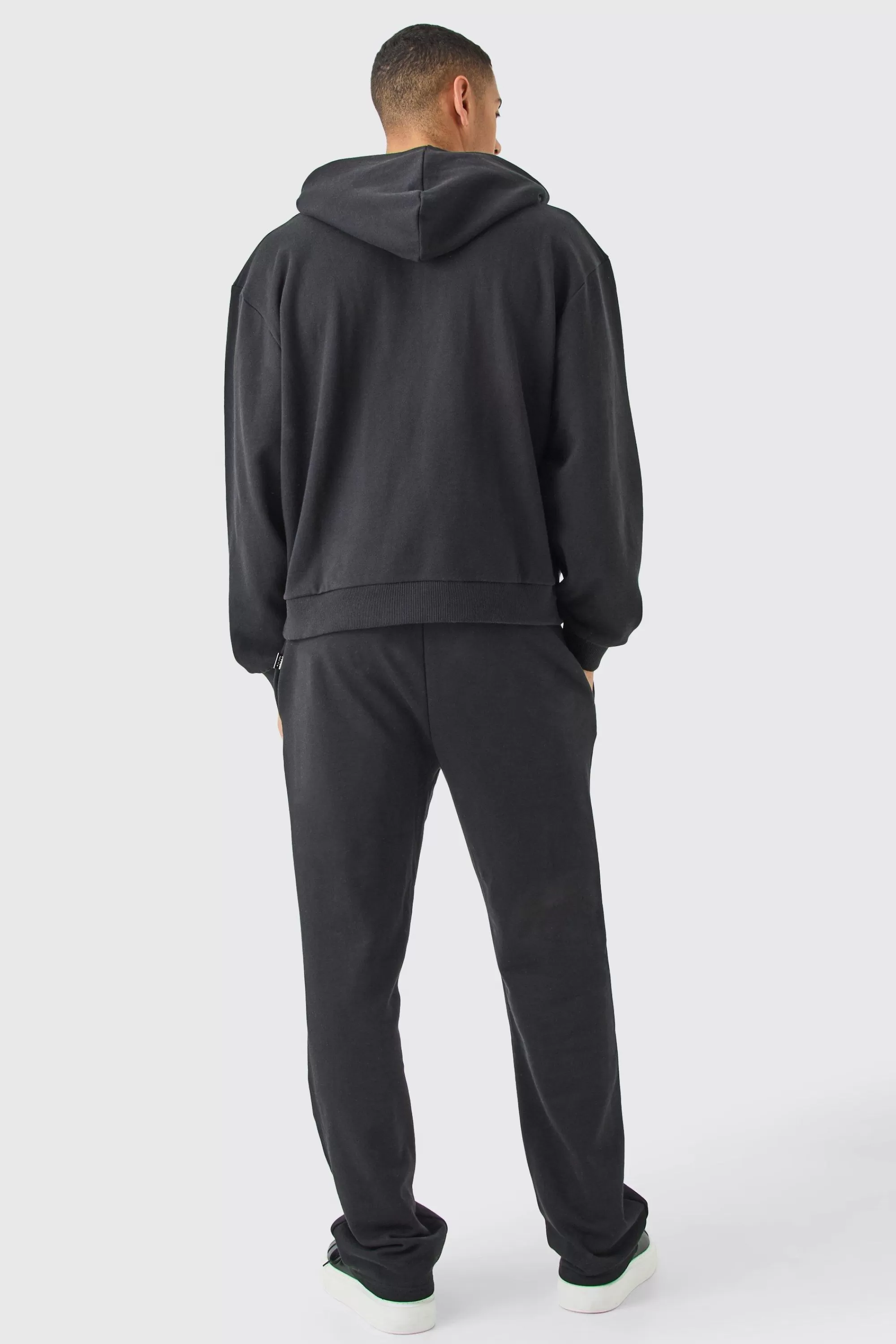 boohooMAN Oversized Boxy Heavyweight Loopback Hoodie | UK