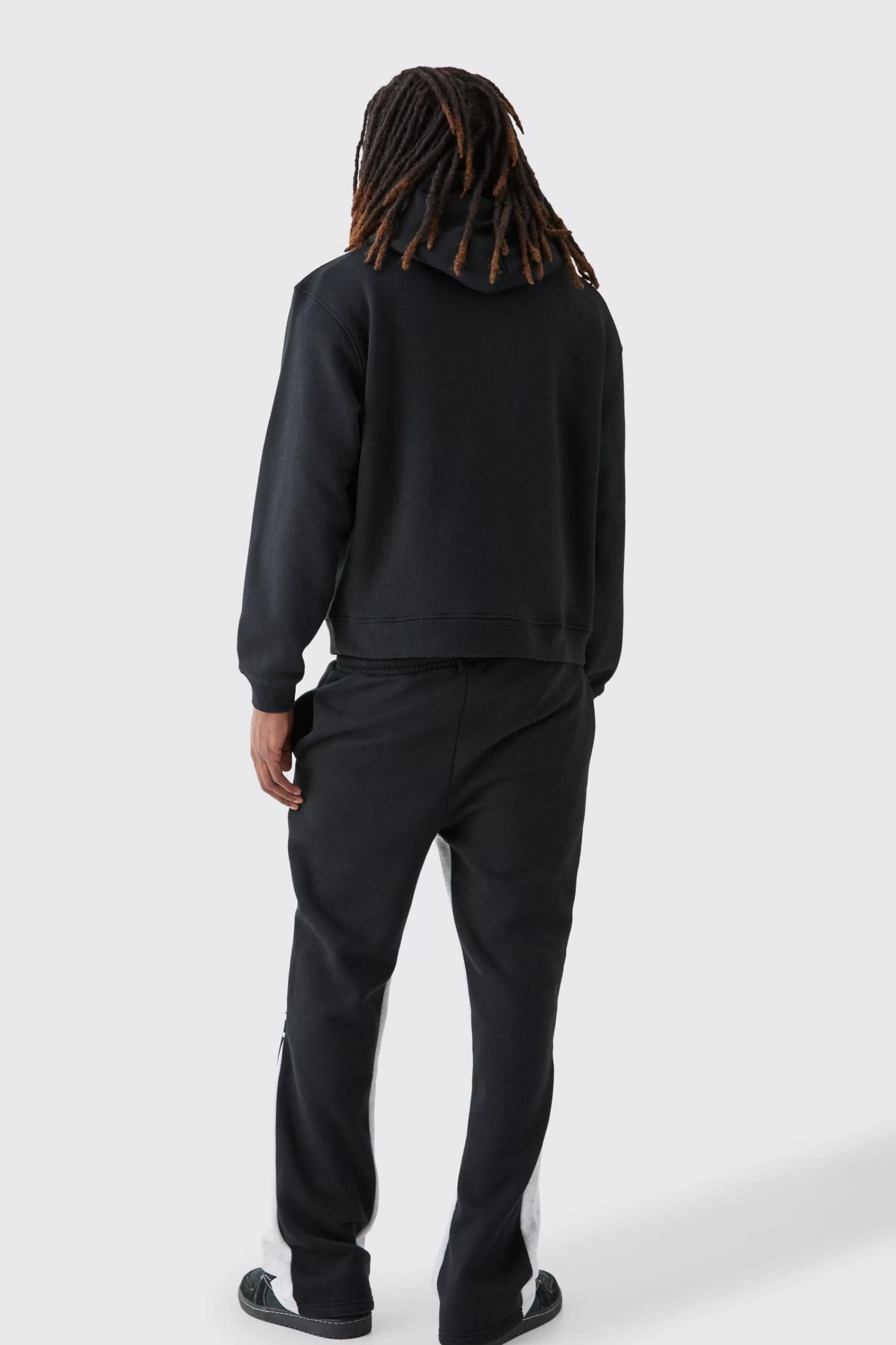 boohooMAN Oversized Boxy Homme Paint Splat Hoodie | UK