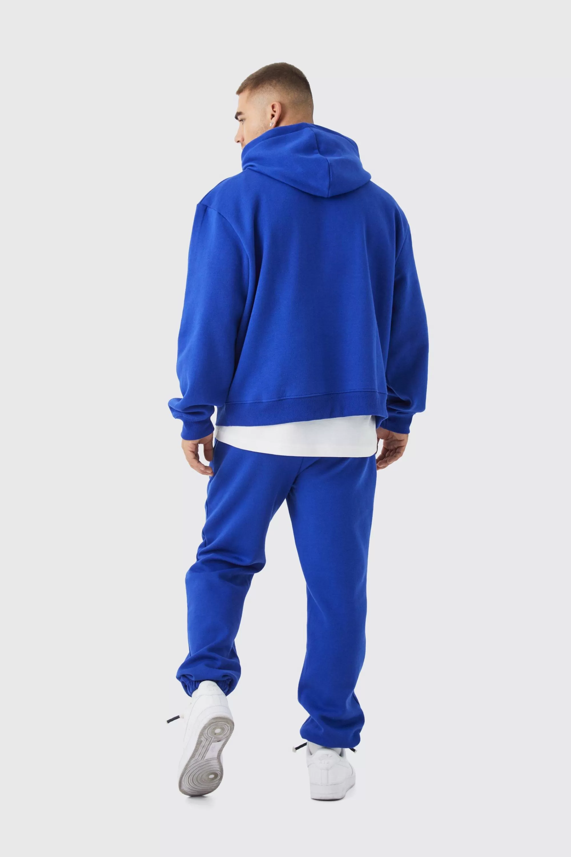 boohooMAN Oversized Boxy Hooded Tracksuit | UK