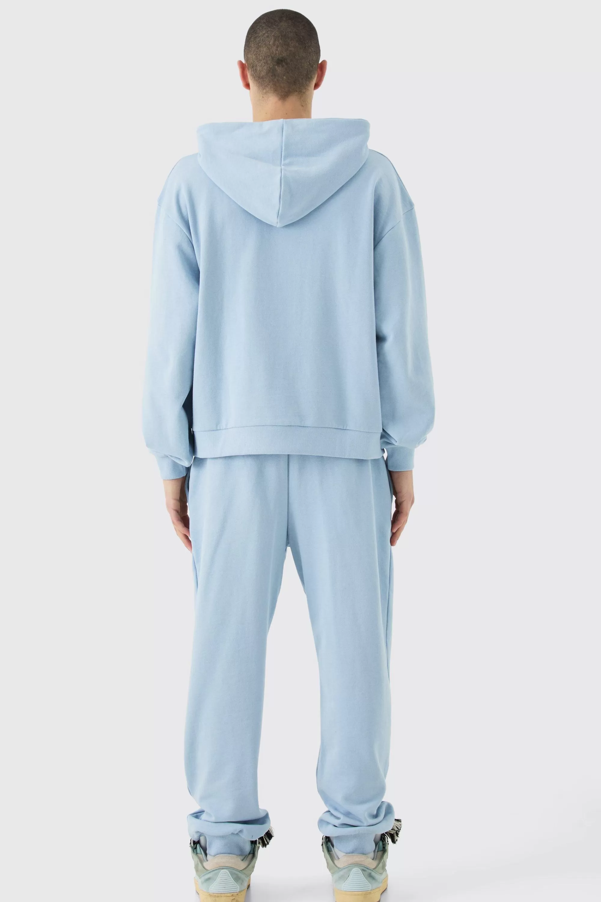 boohooMAN Oversized Boxy Hooded Tracksuit | UK