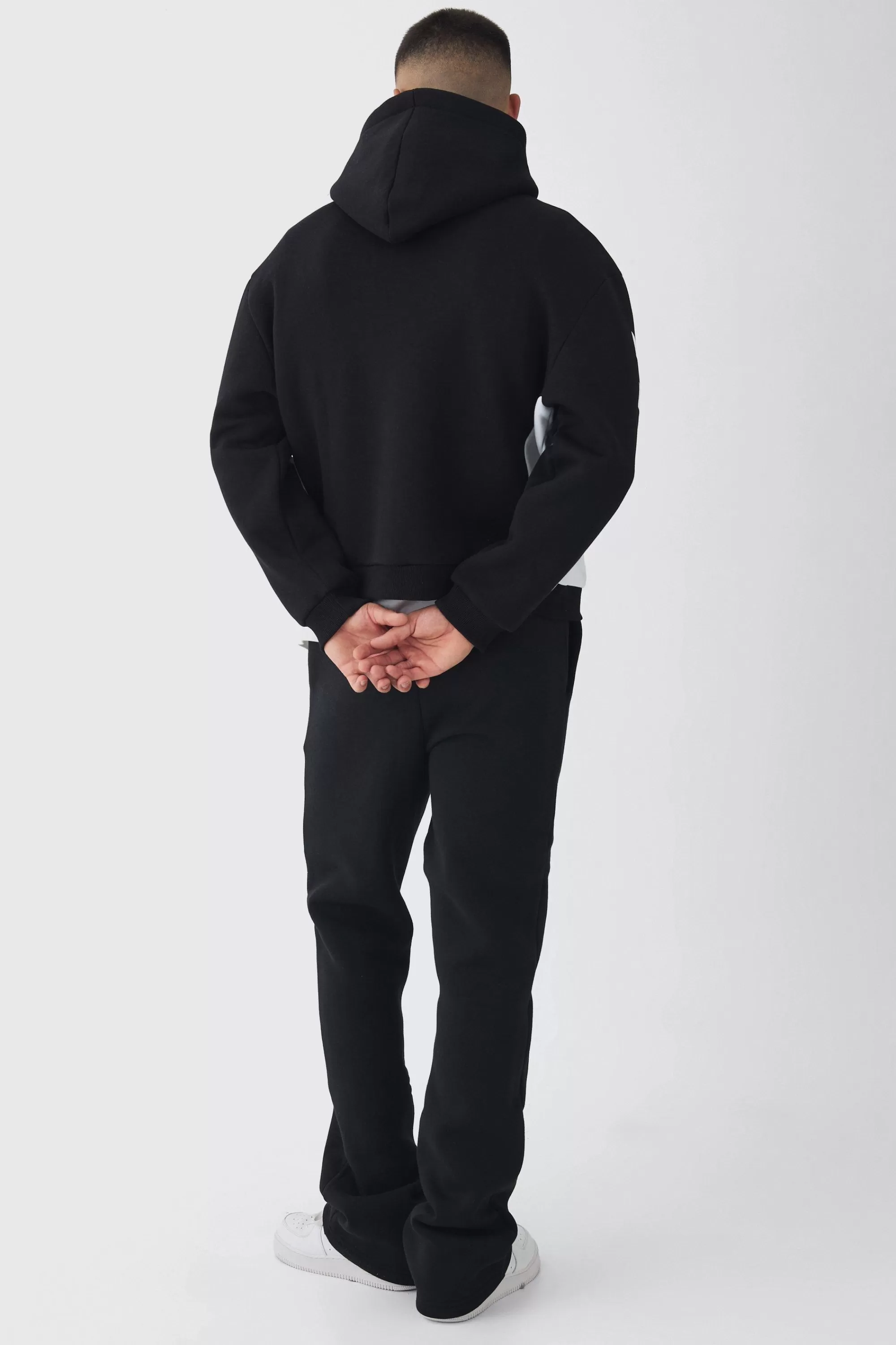 boohooMAN Oversized Boxy Moto Series Hoodie | UK