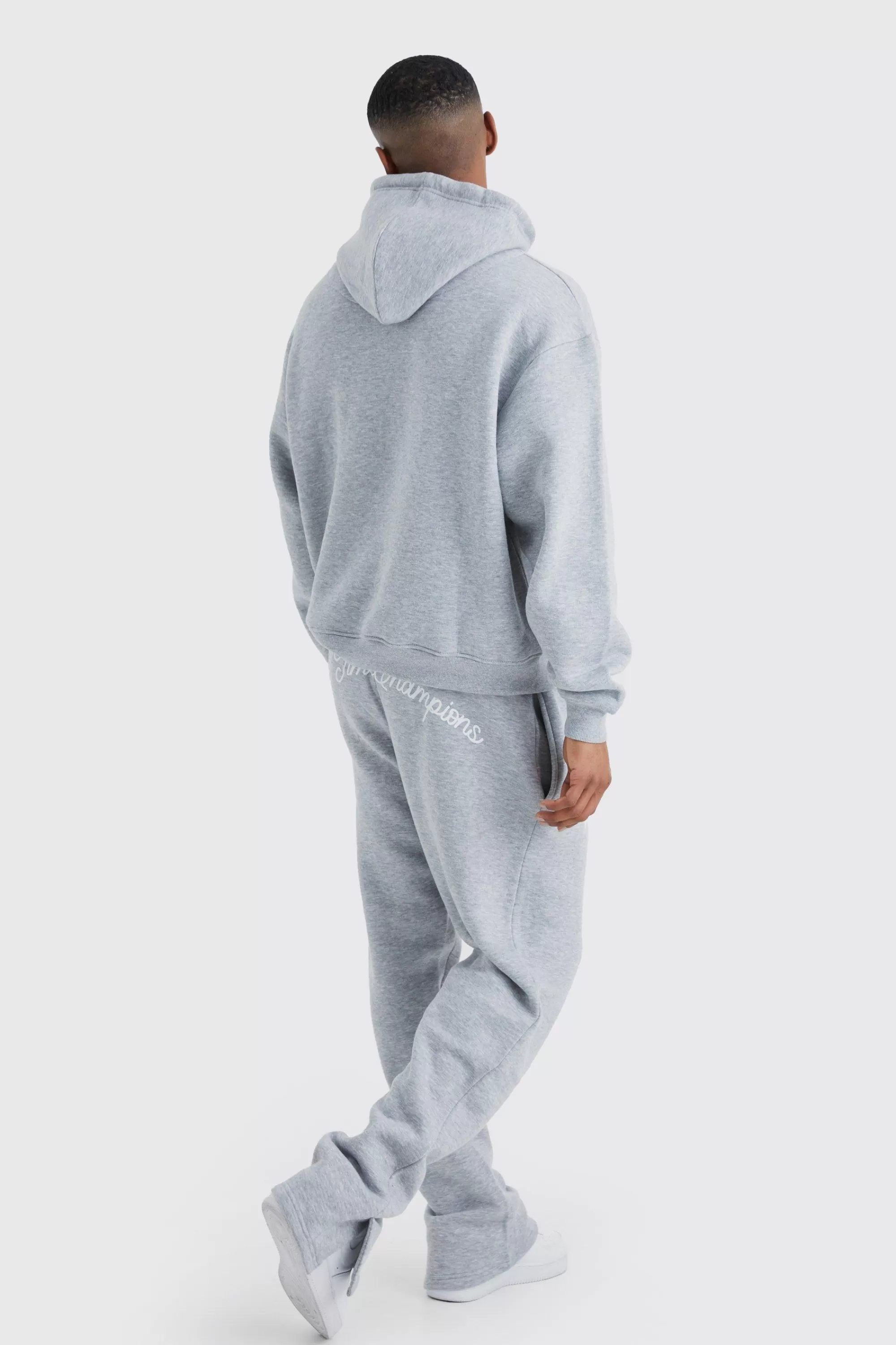 boohooMAN Oversized Boxy Split Hem Homme Tracksuit | UK