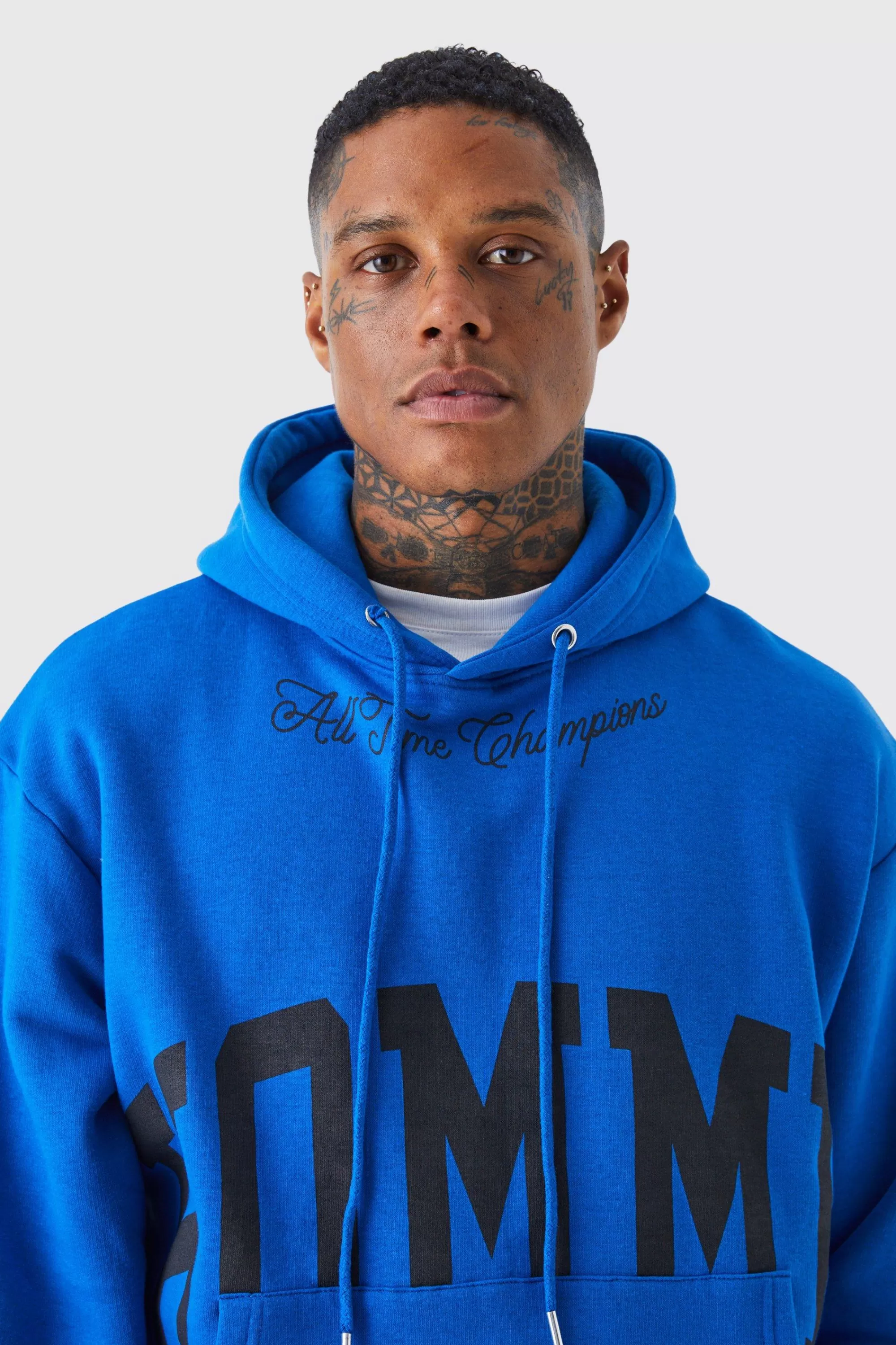 boohooMAN Oversized Boxy Split Hem Homme Tracksuit | UK