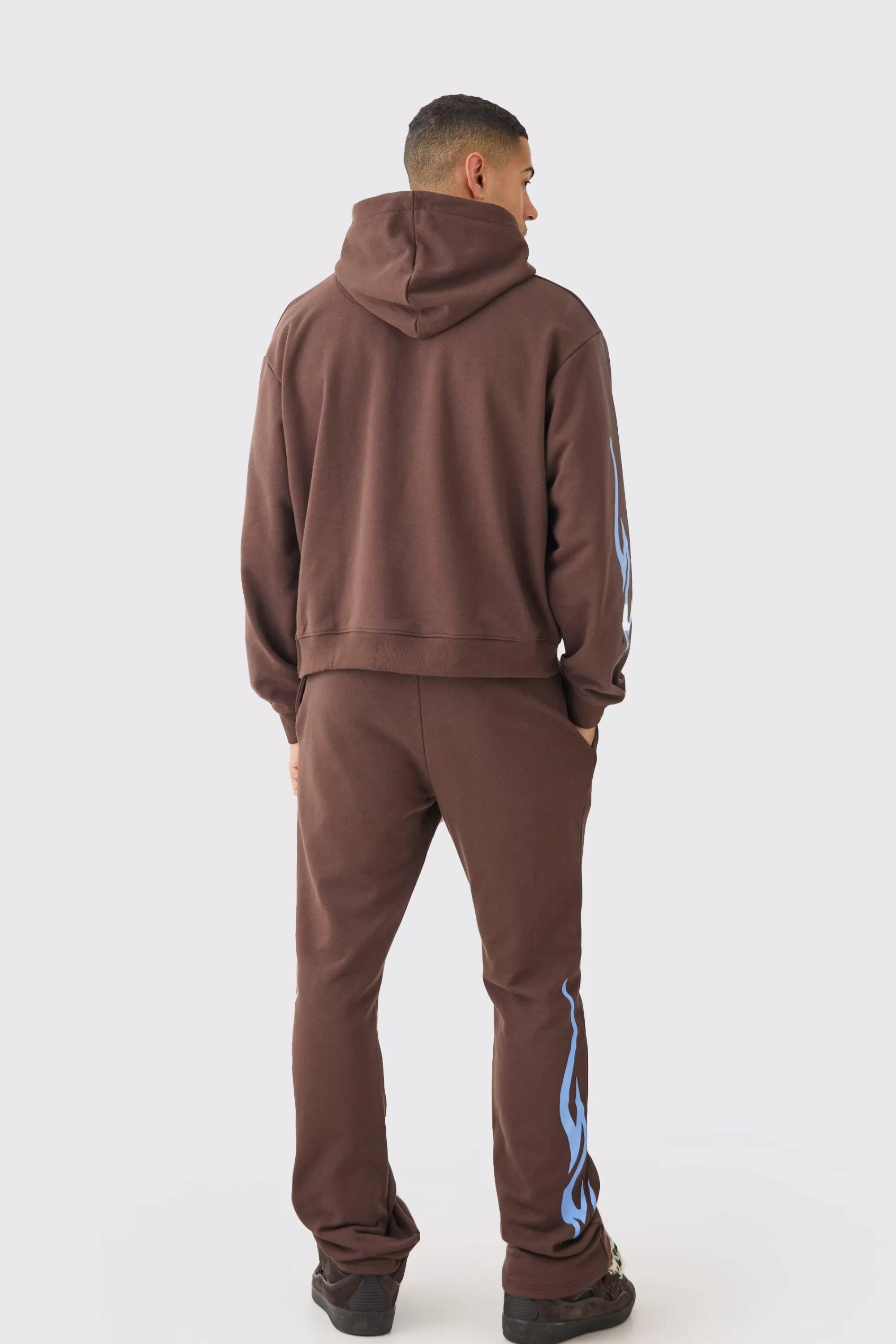 boohooMAN Oversized Boxy Spray Wash Homme Hoodie | UK