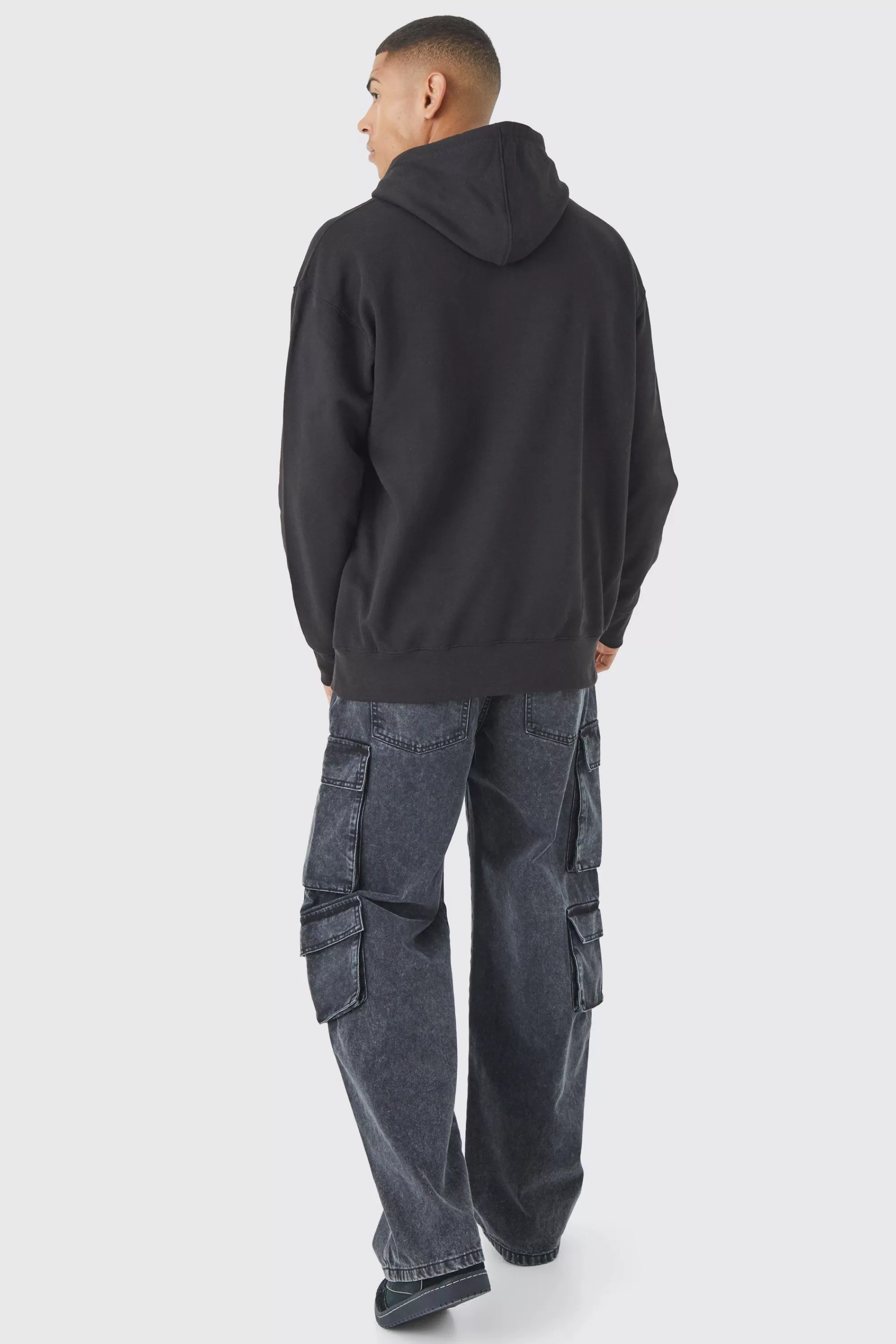 boohooMAN Oversized Car Graphic Hoodie | UK