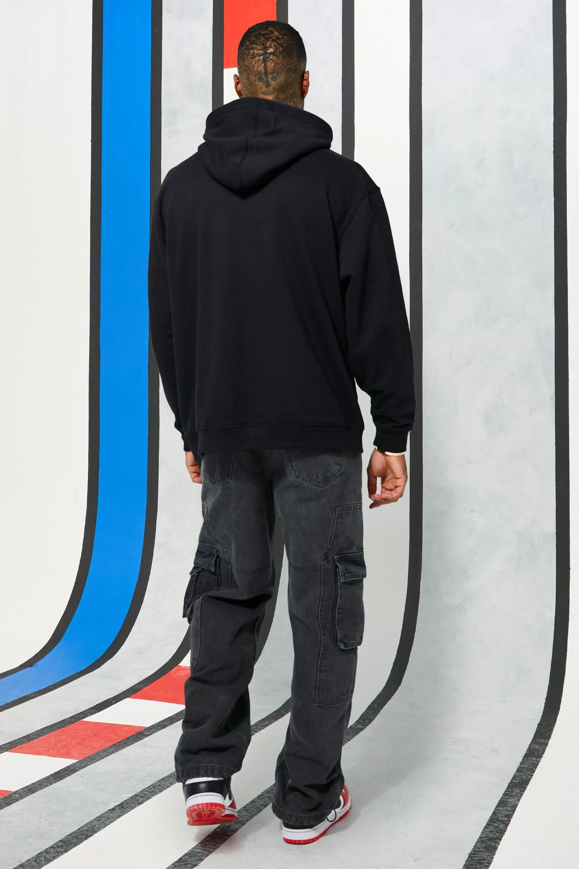 boohooMAN Oversized Car Graphic Hoodie | UK