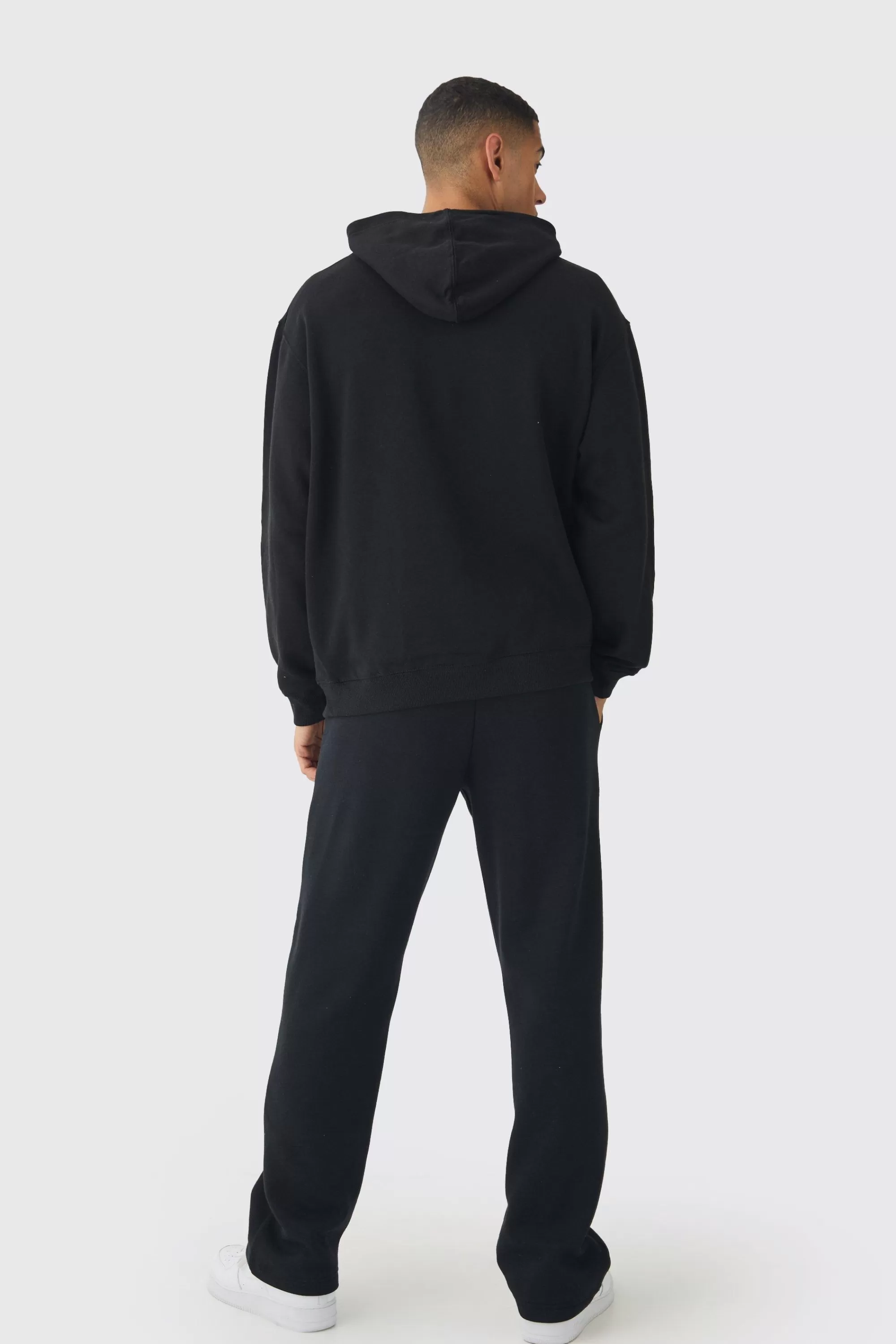 boohooMAN Oversized Cross Printed Hoodie | UK