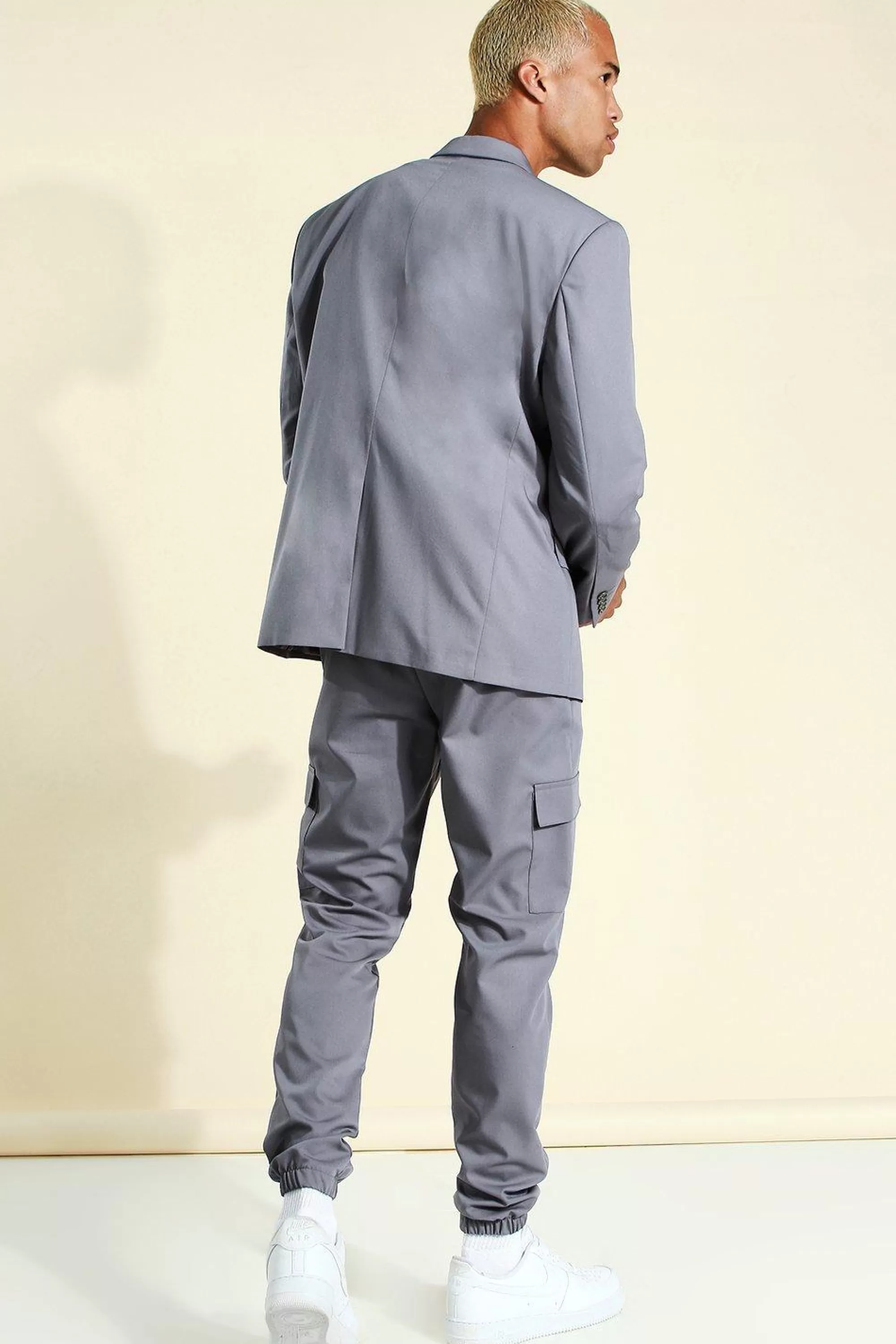 boohooMAN Oversized Double Breasted Suit Jacket | UK