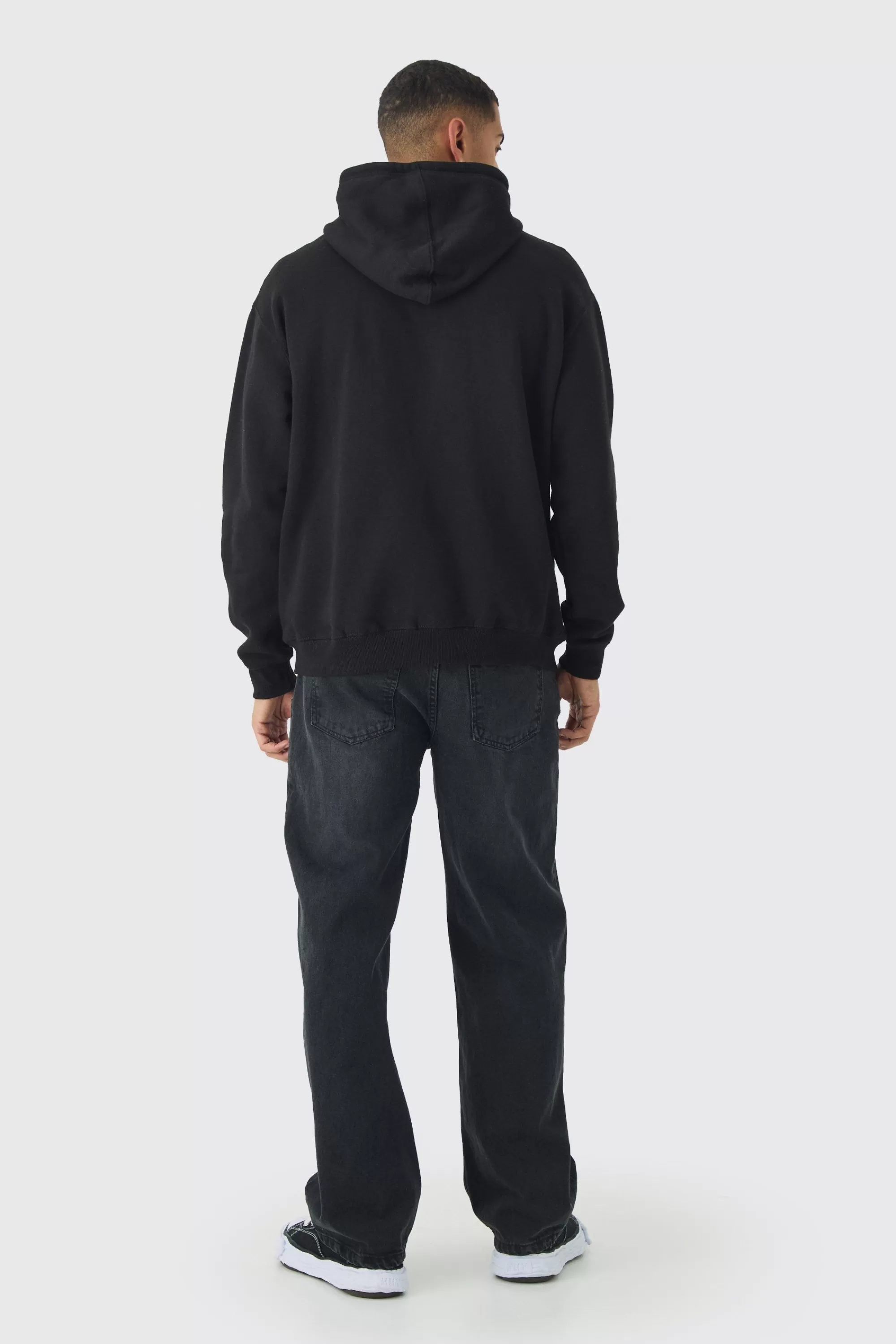 boohooMAN Oversized Eazy E License Print Hoodie | UK