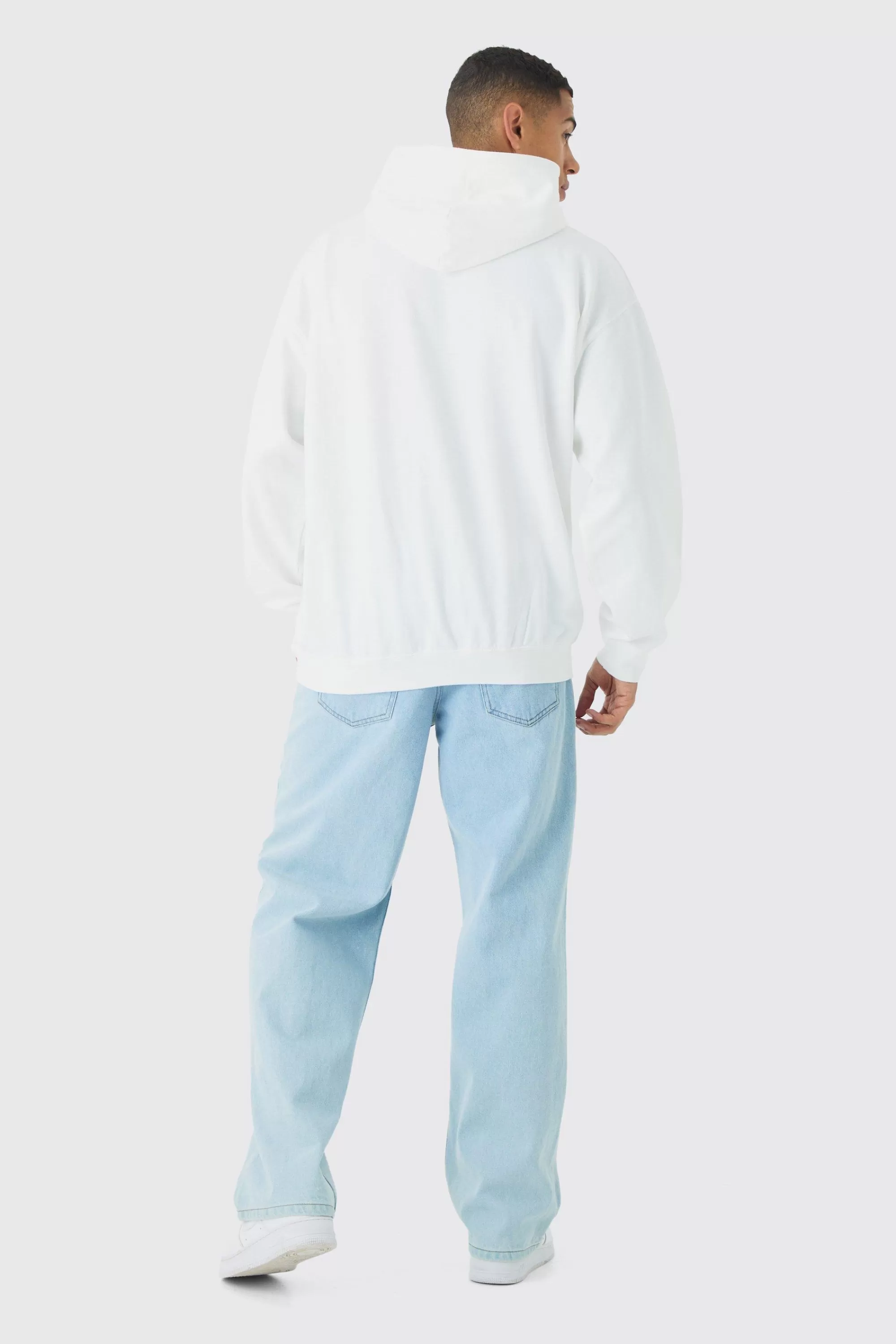 boohooMAN Oversized England Teddy Bear Hoodie | UK