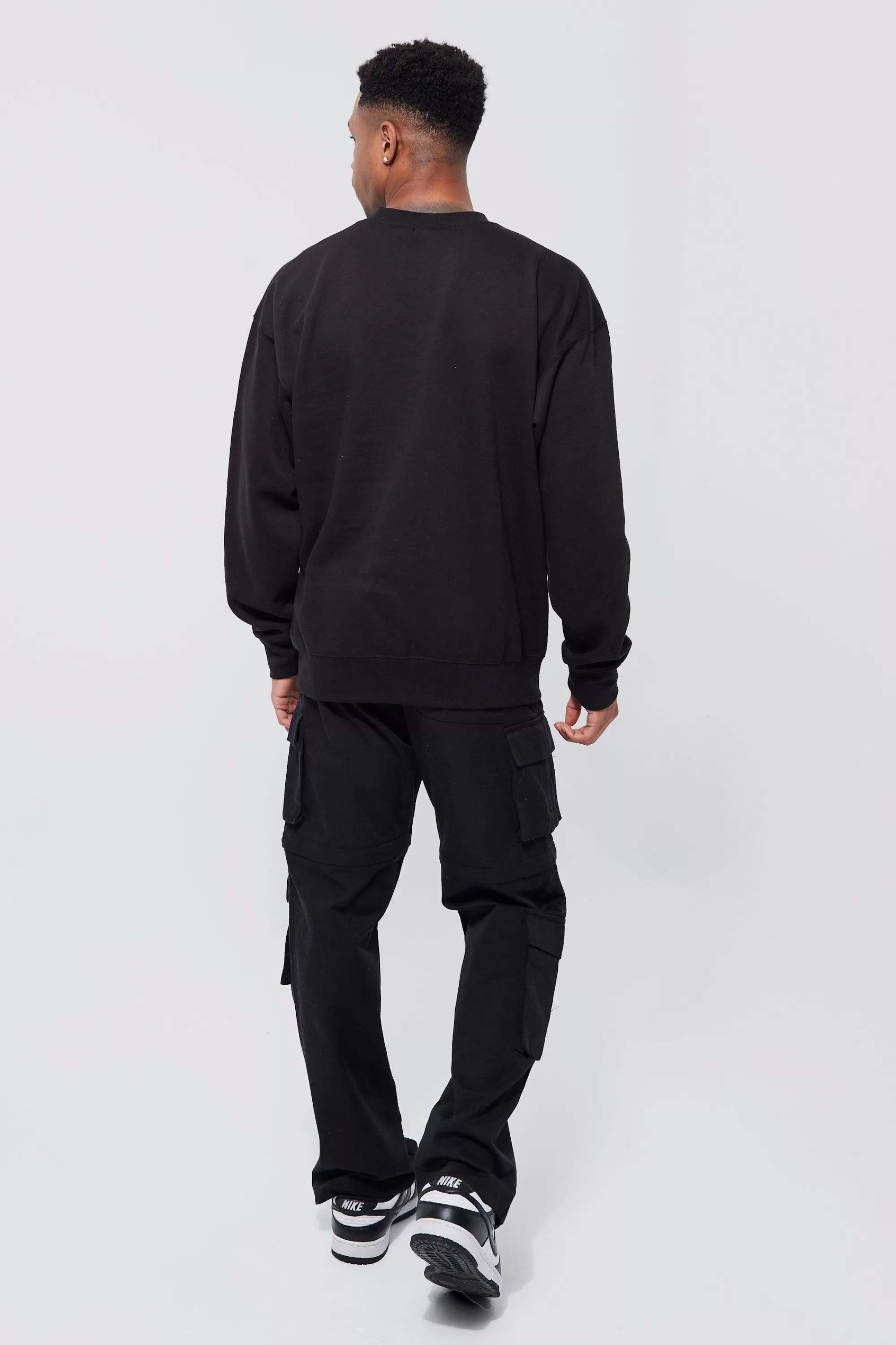 boohooMAN Oversized Ford Cosworth License Sweatshirt | UK
