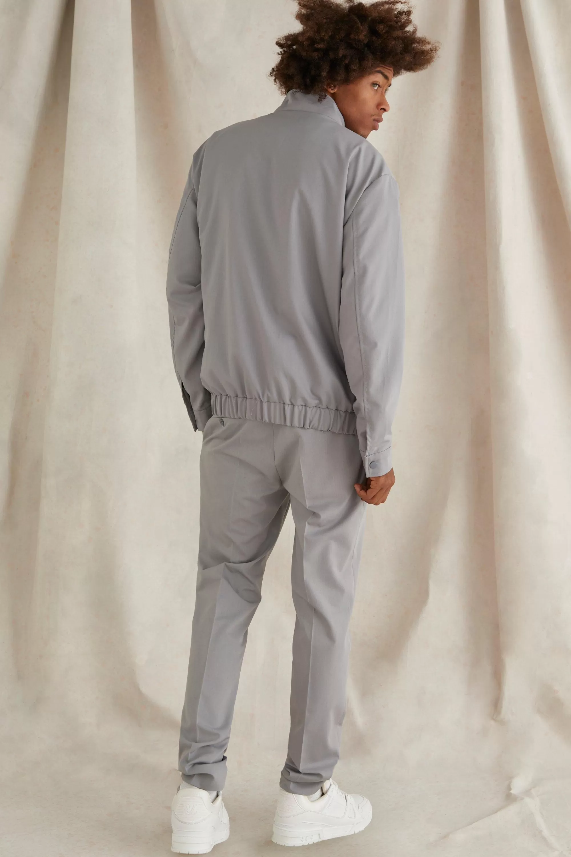 boohooMAN Oversized Funnel Neck Tailored Jacket | UK