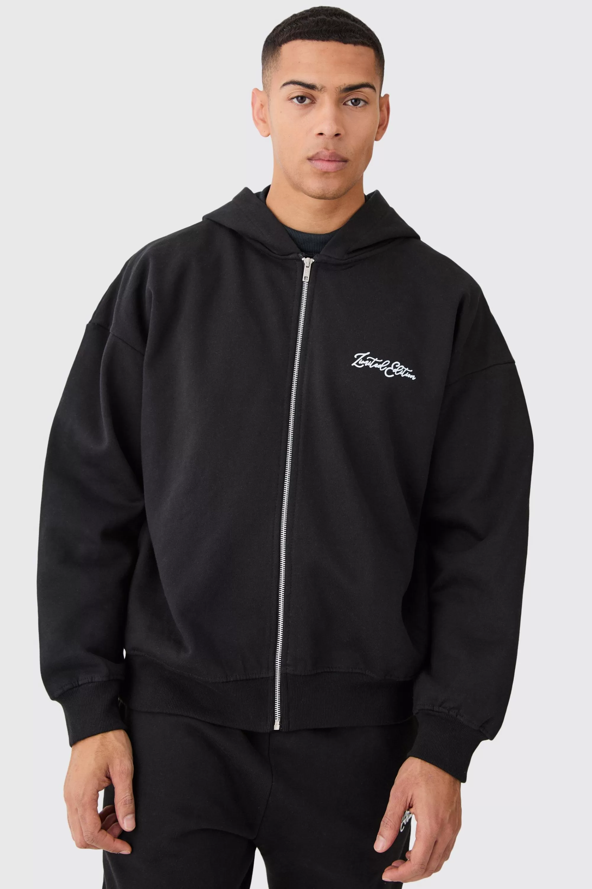 boohooMAN Oversized Heavyweight Limited Hoodie | UK