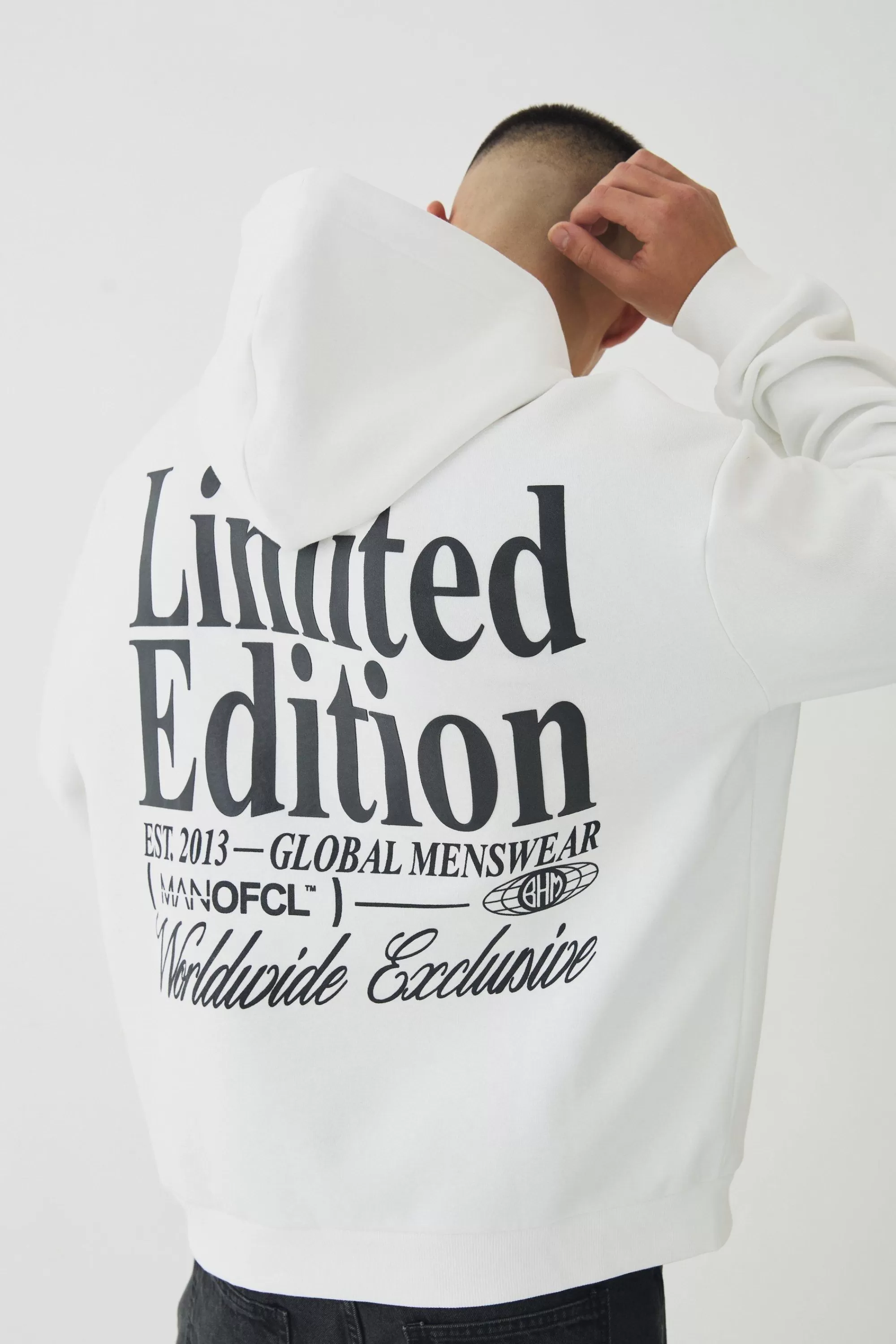 boohooMAN Oversized High Build Limited Edition Hoodie | UK