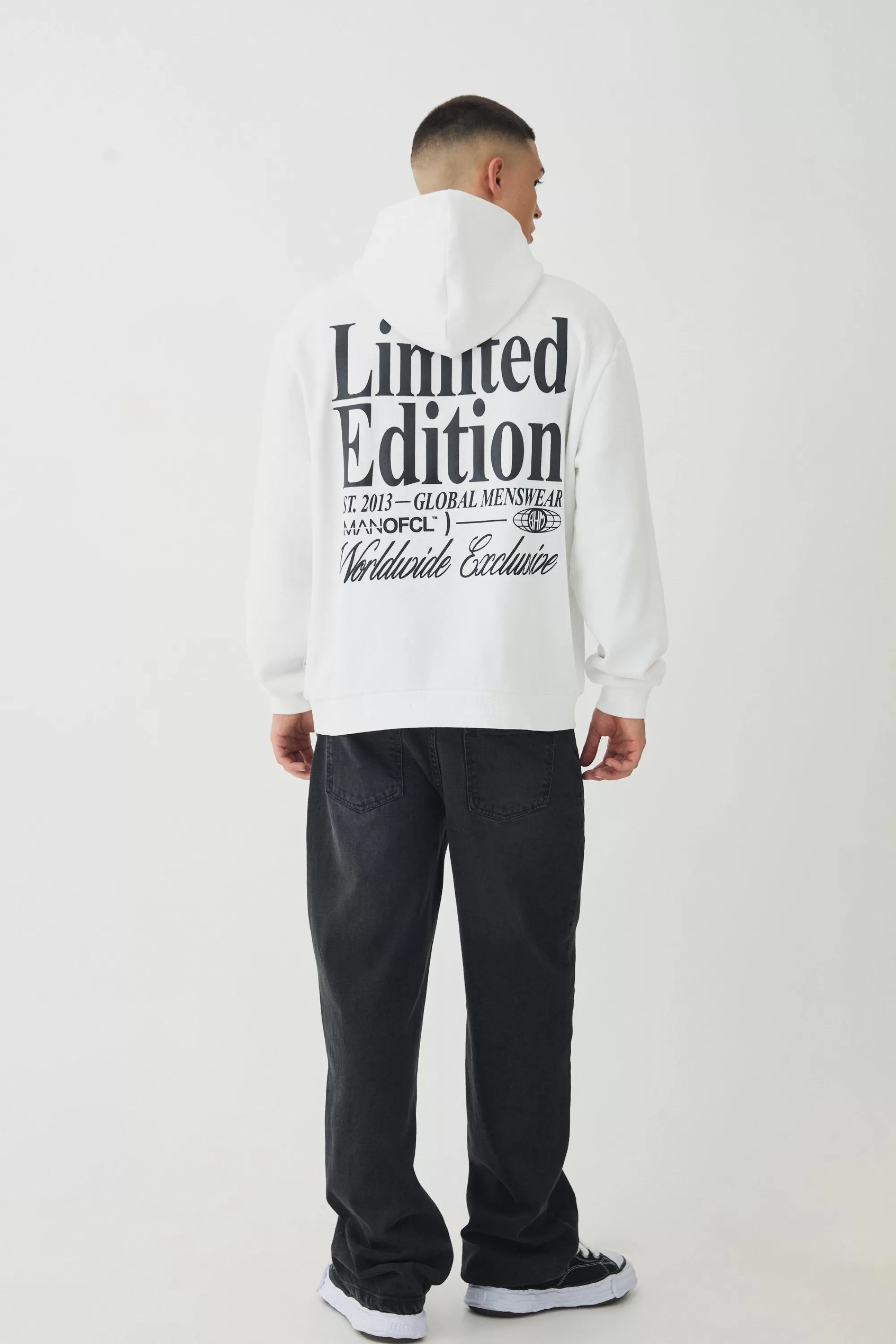 boohooMAN Oversized High Build Limited Edition Hoodie | UK