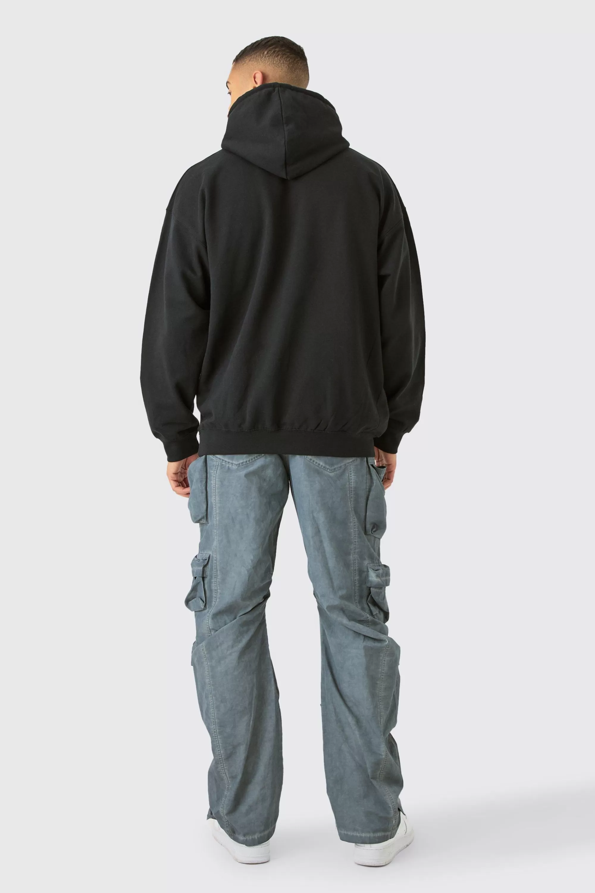 boohooMAN Oversized Homme Graphic Hoodie | UK