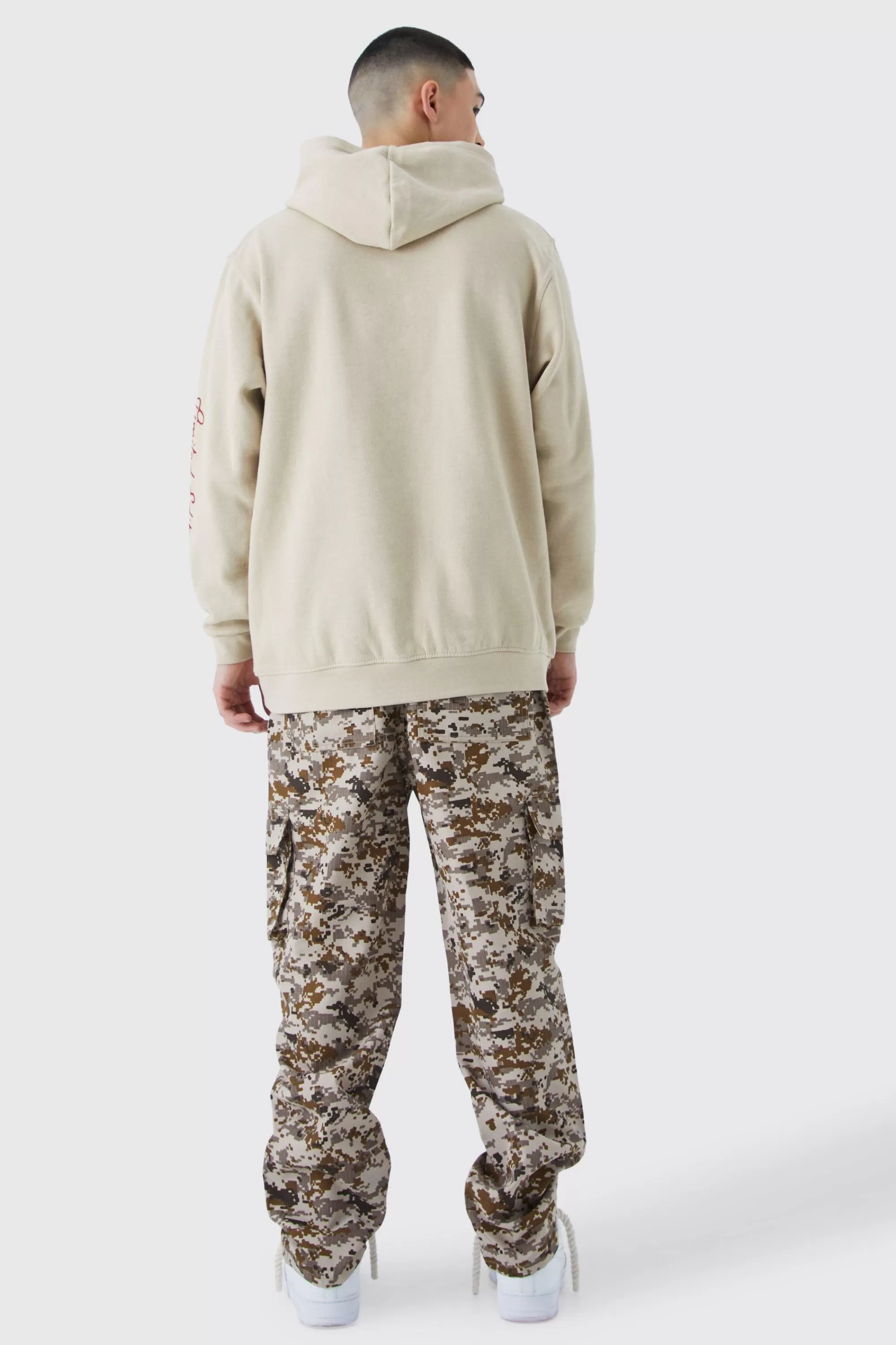 boohooMAN Oversized Limited Edition Bird Graphic Hoodie | UK
