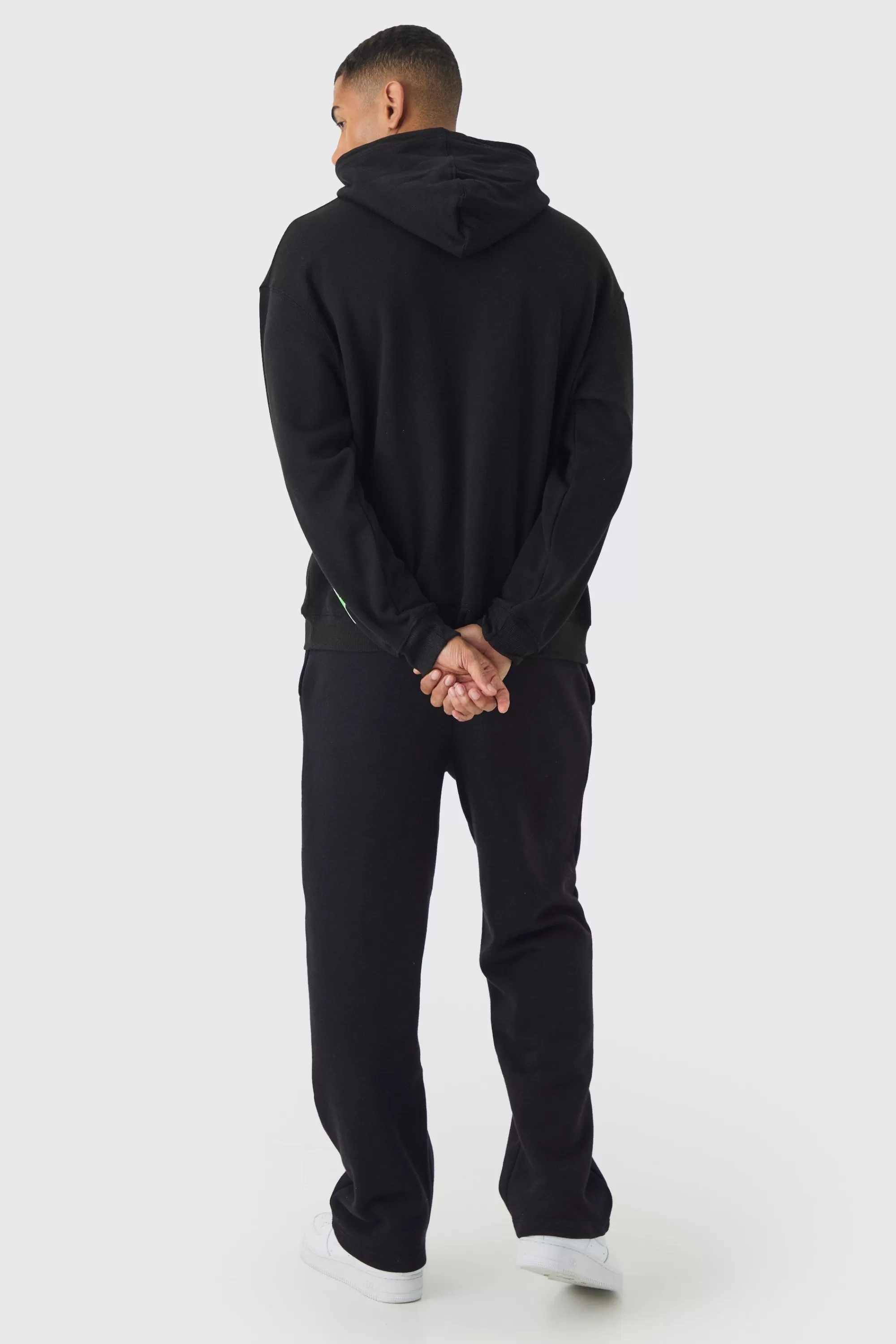 boohooMAN Oversized Lip Graffiti Graphic Hoodie | UK