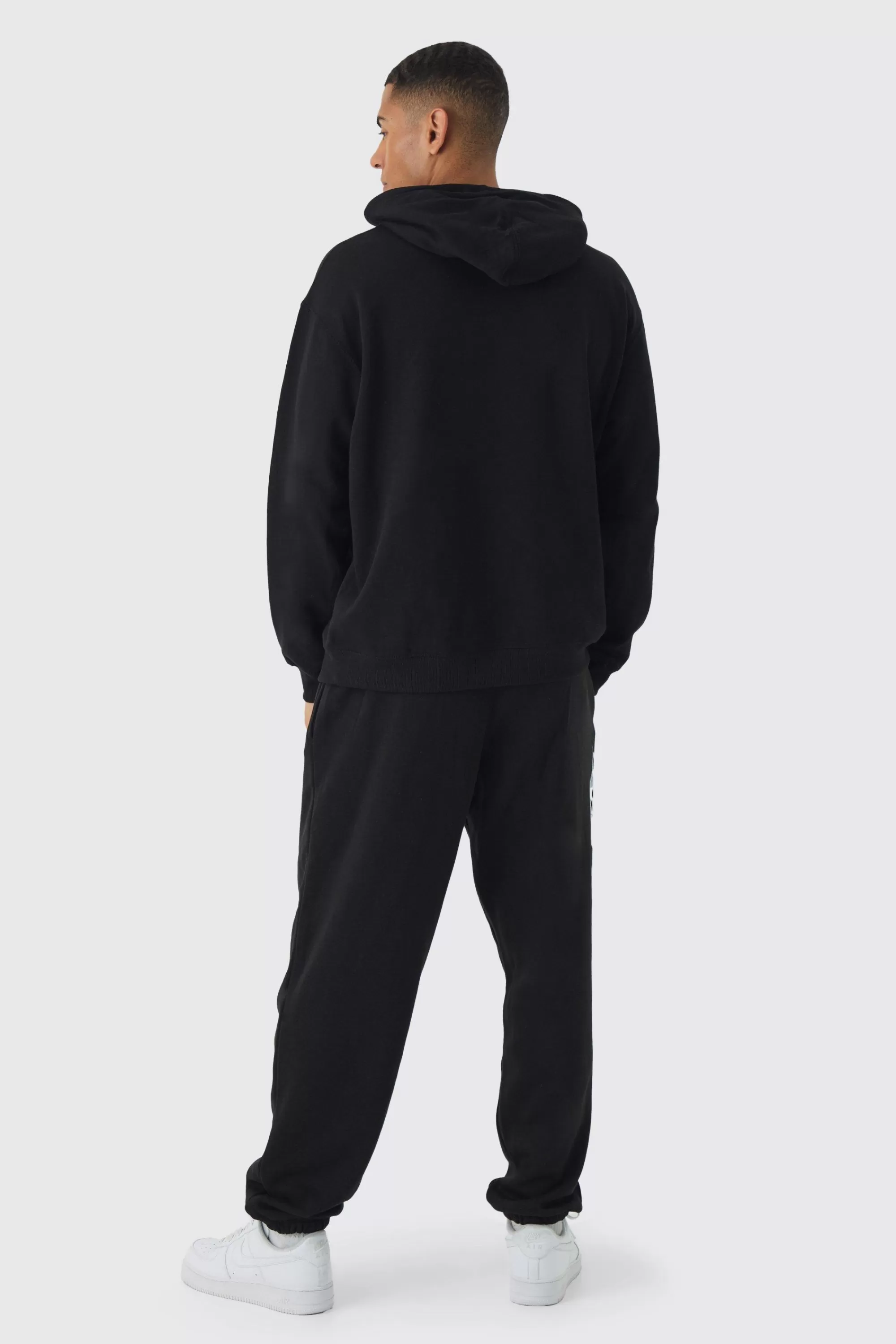 boohooMAN Oversized LMTD Print Hoodie | UK