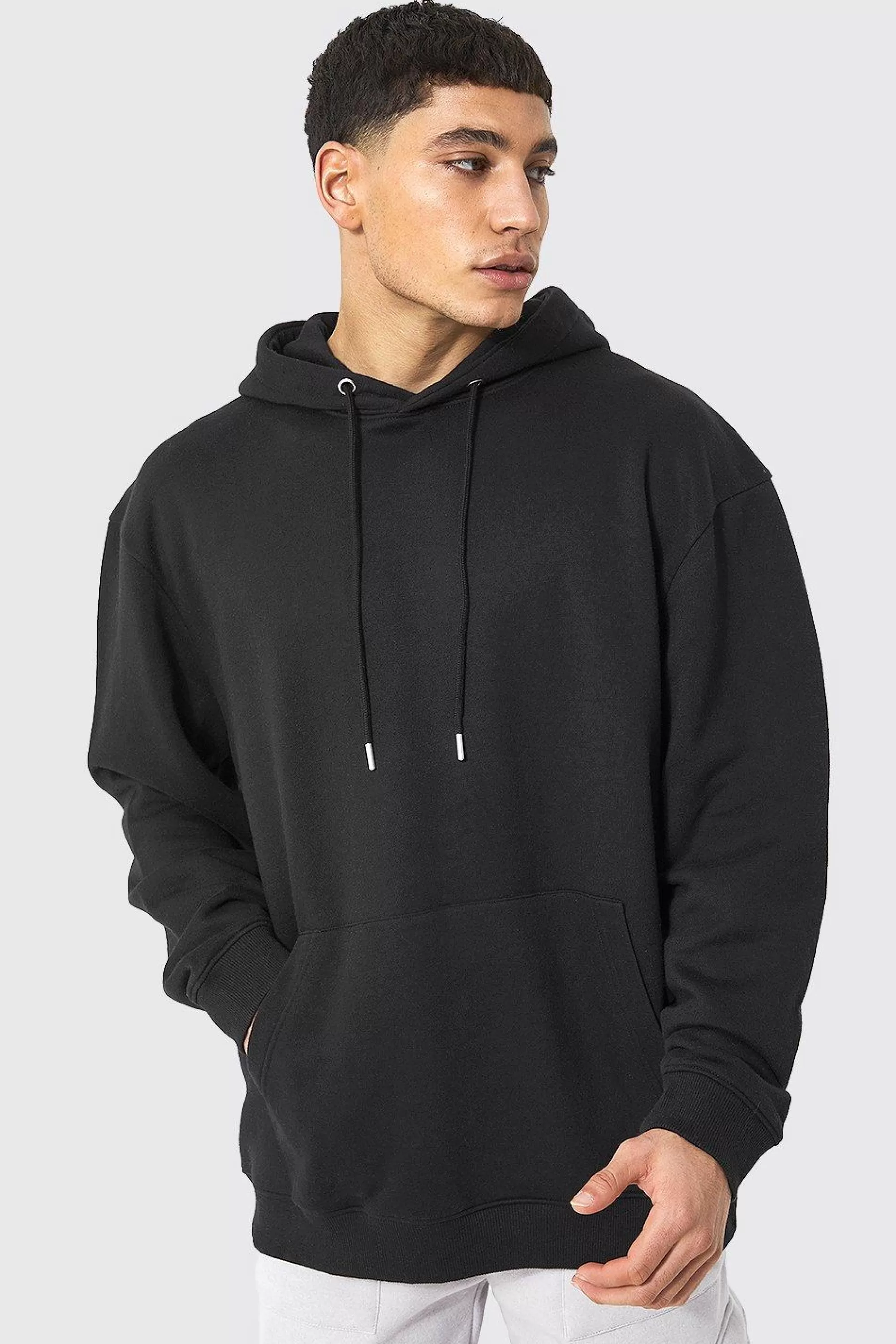 boohooMAN Oversized Over The Head Hoodie | UK