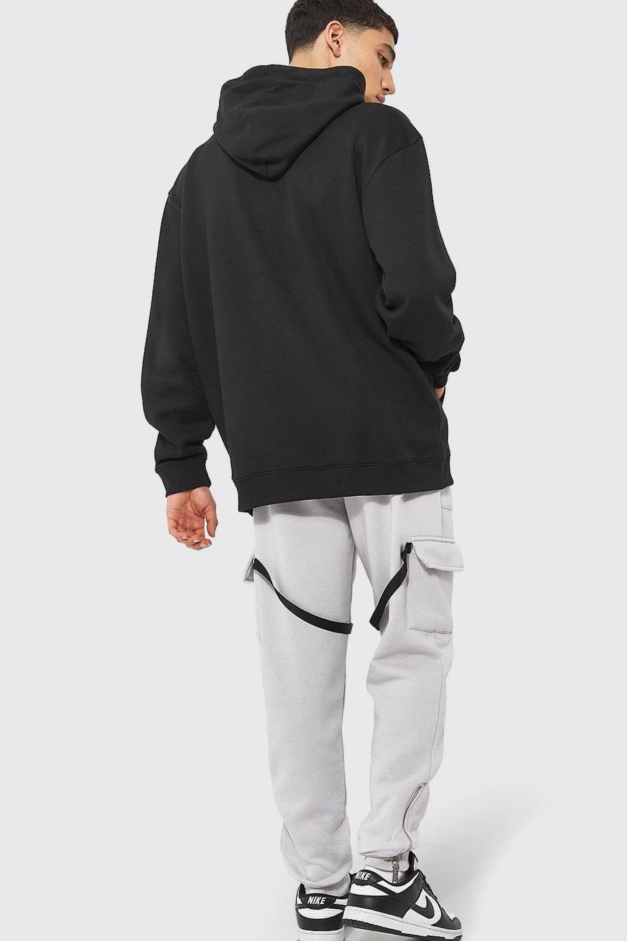 boohooMAN Oversized Over The Head Hoodie | UK