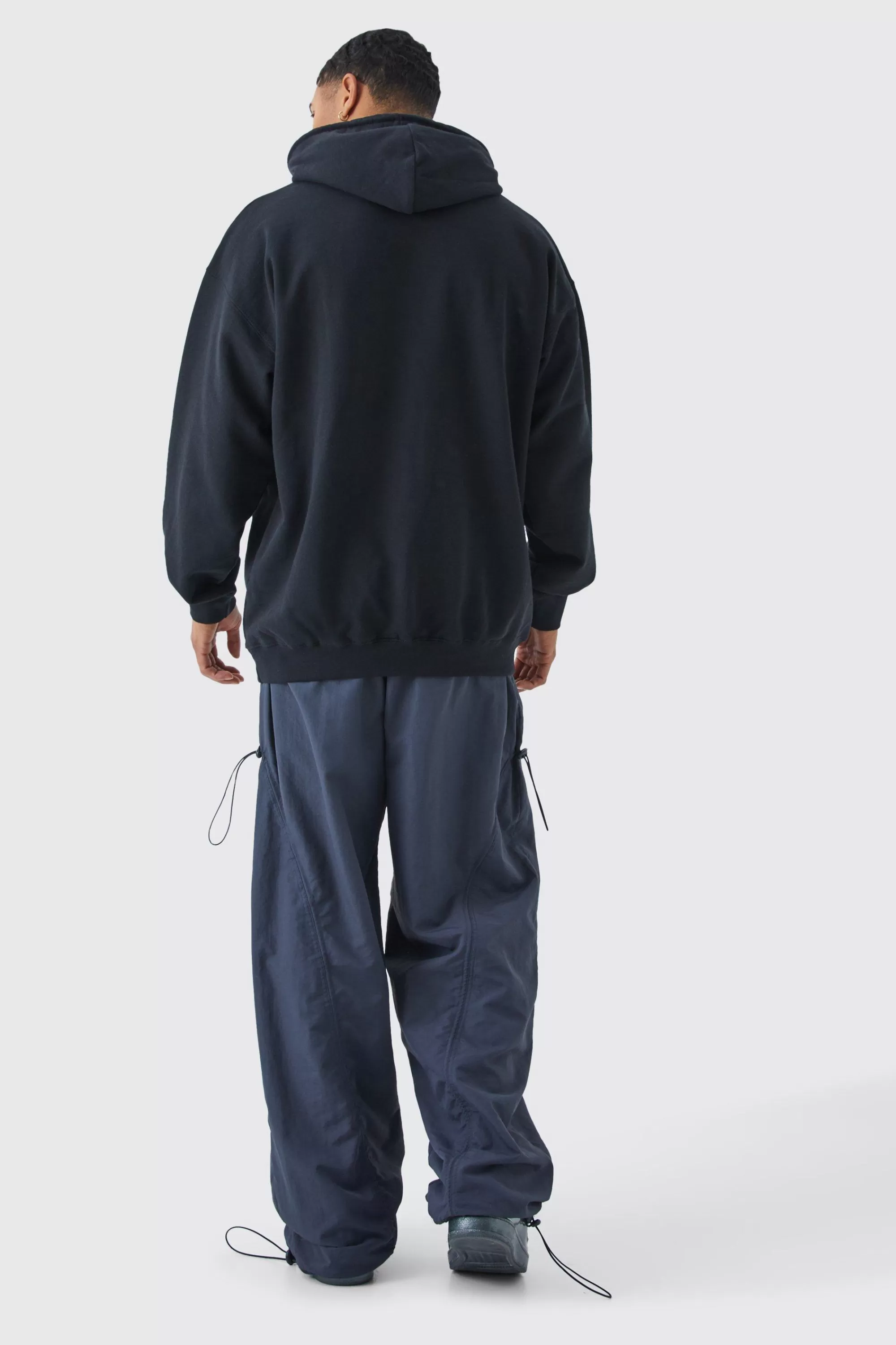 boohooMAN Oversized Pop Smoke License Hoodie | UK