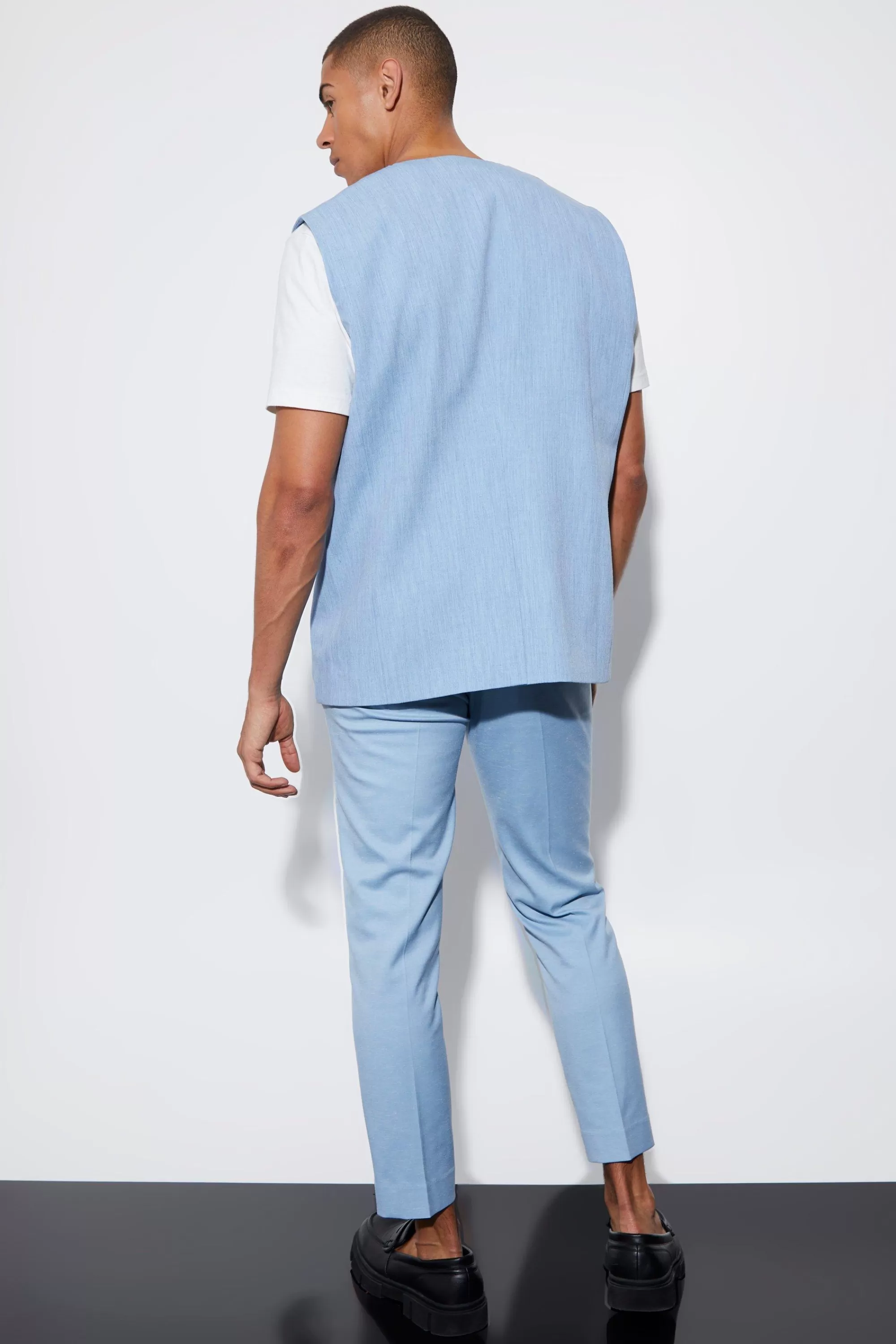 boohooMAN Oversized Single Breasted Blazer Vest | UK