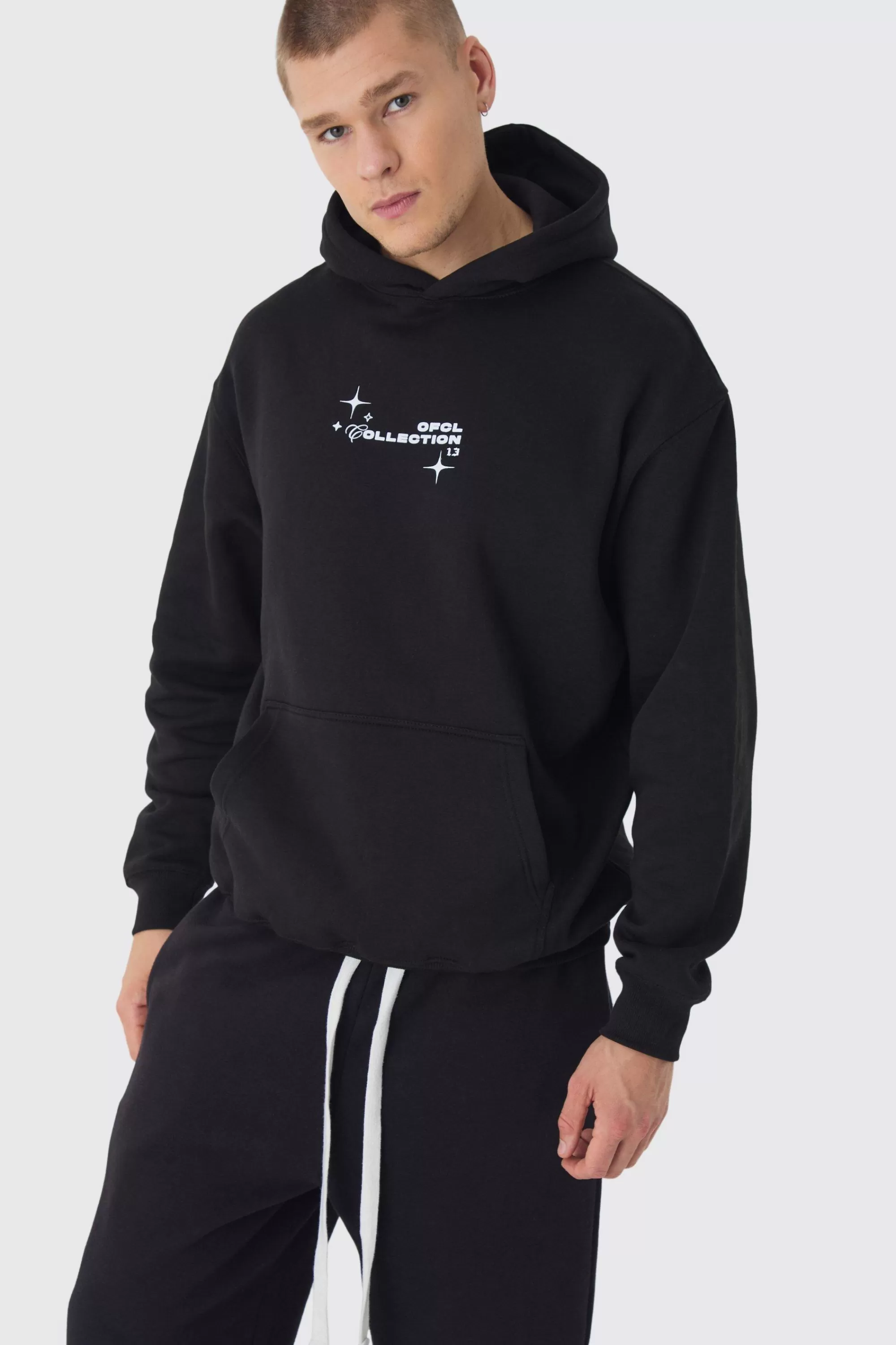 boohooMAN Oversized Skeleton Heart Back Print Hoodie | UK