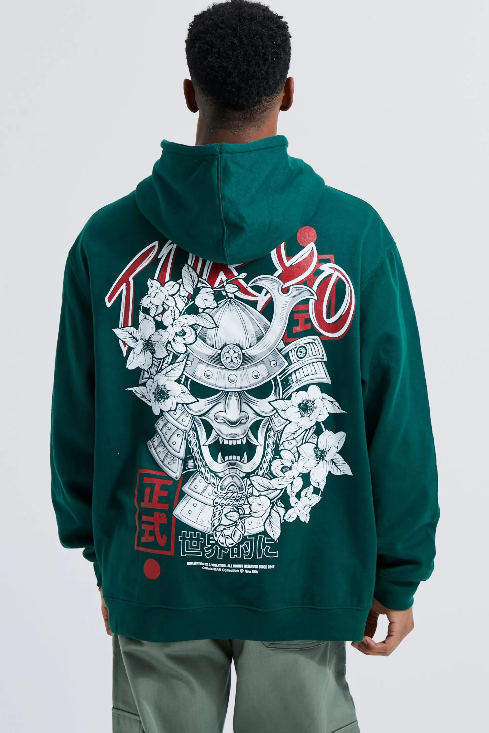 boohooMAN Oversized Tokyo Graphic Hoodie | UK
