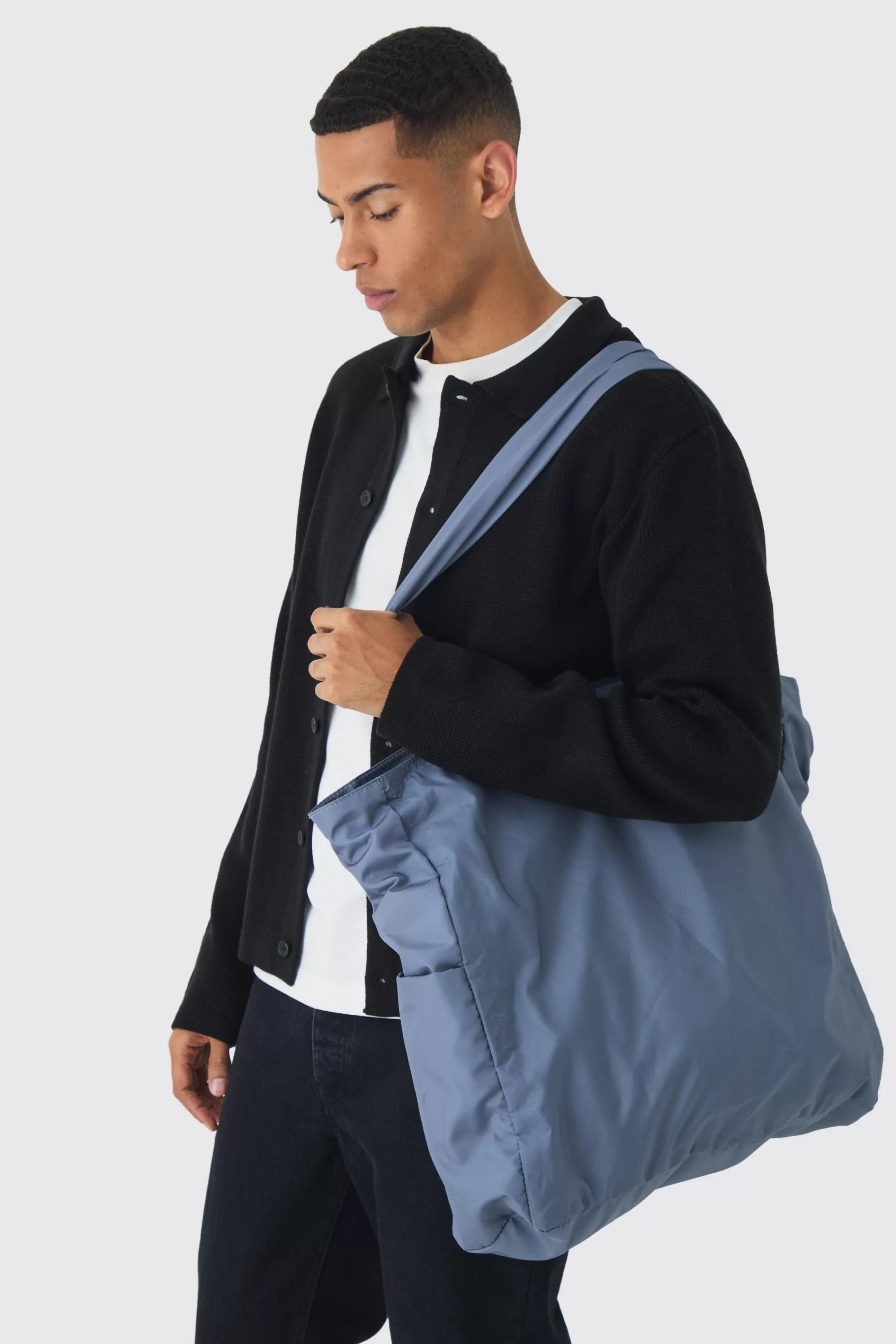 boohooMAN Oversized Tote Bag In | UK