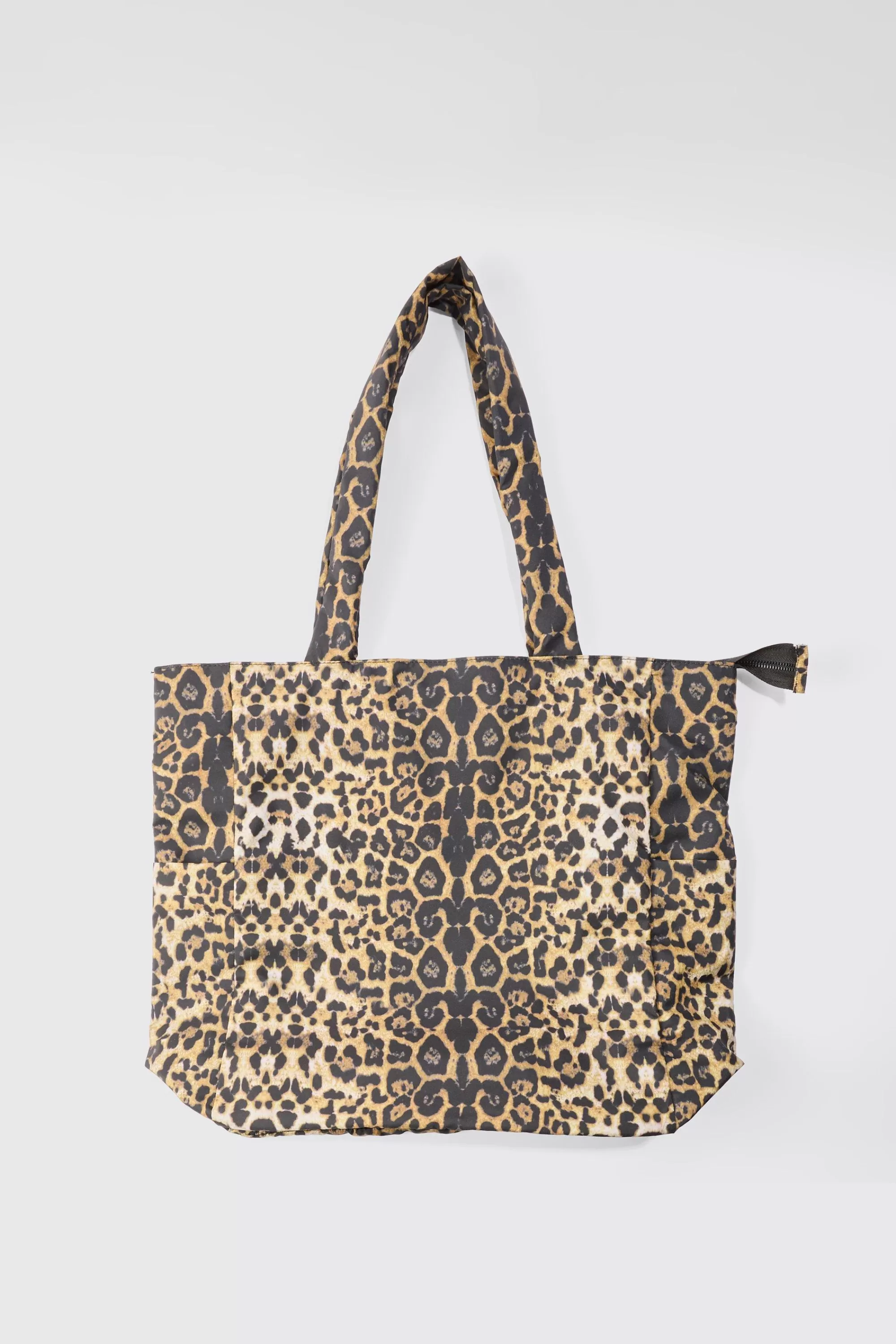 boohooMAN Oversized Tote Bag In Leopard Print | UK