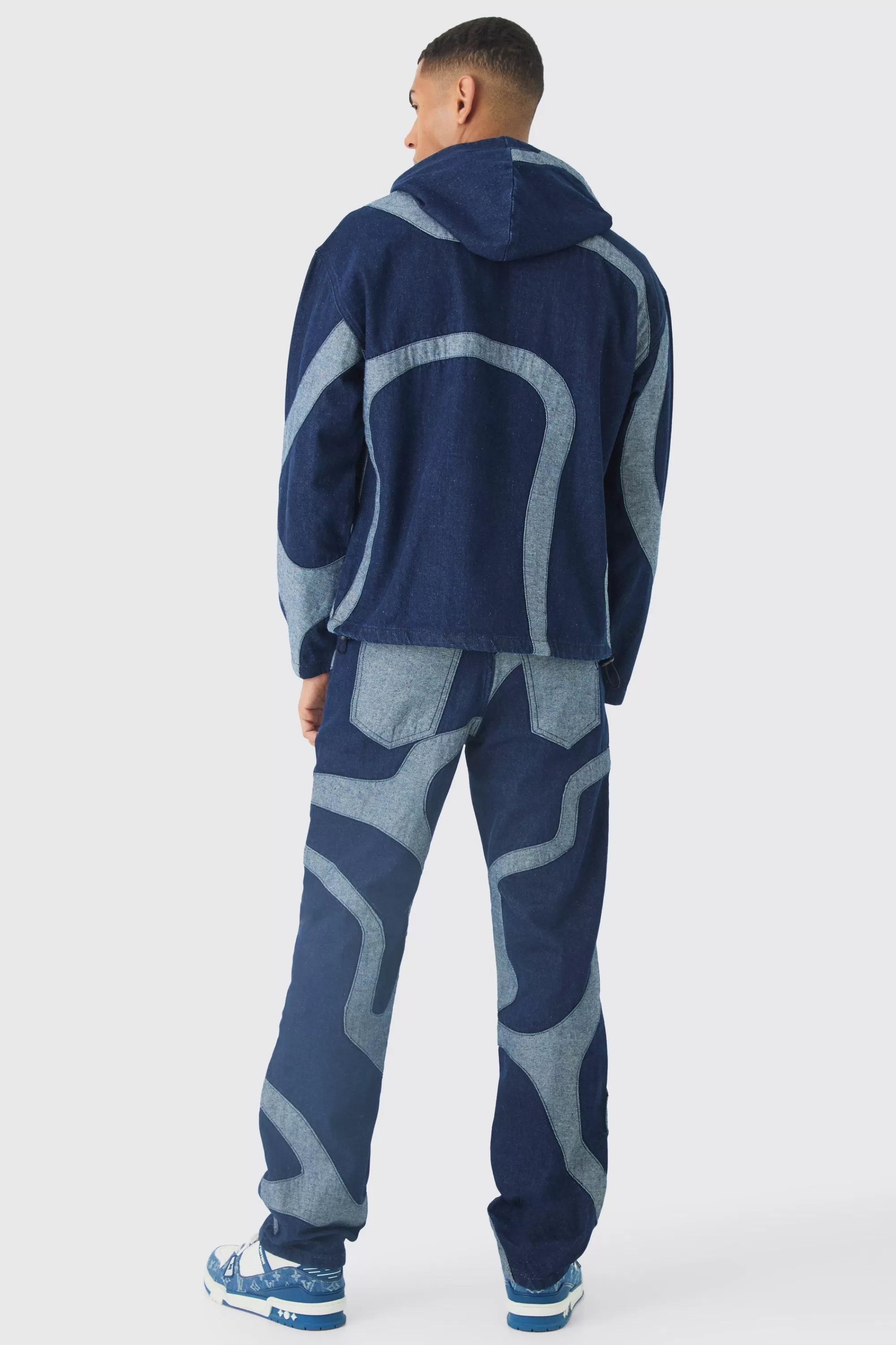 boohooMAN Patchwork Applique Set | UK