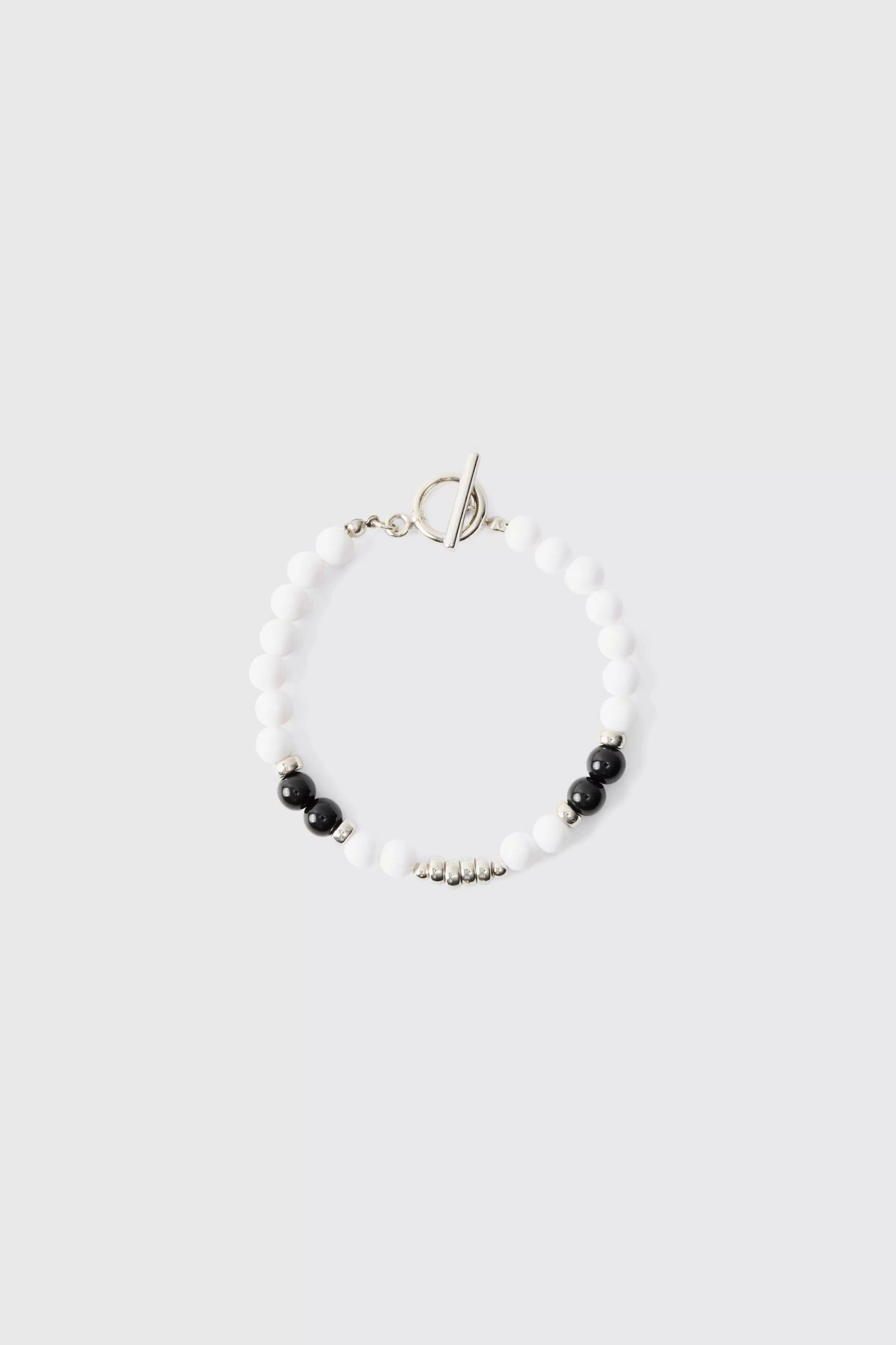 boohooMAN Pearl Bead Bracelet In | UK