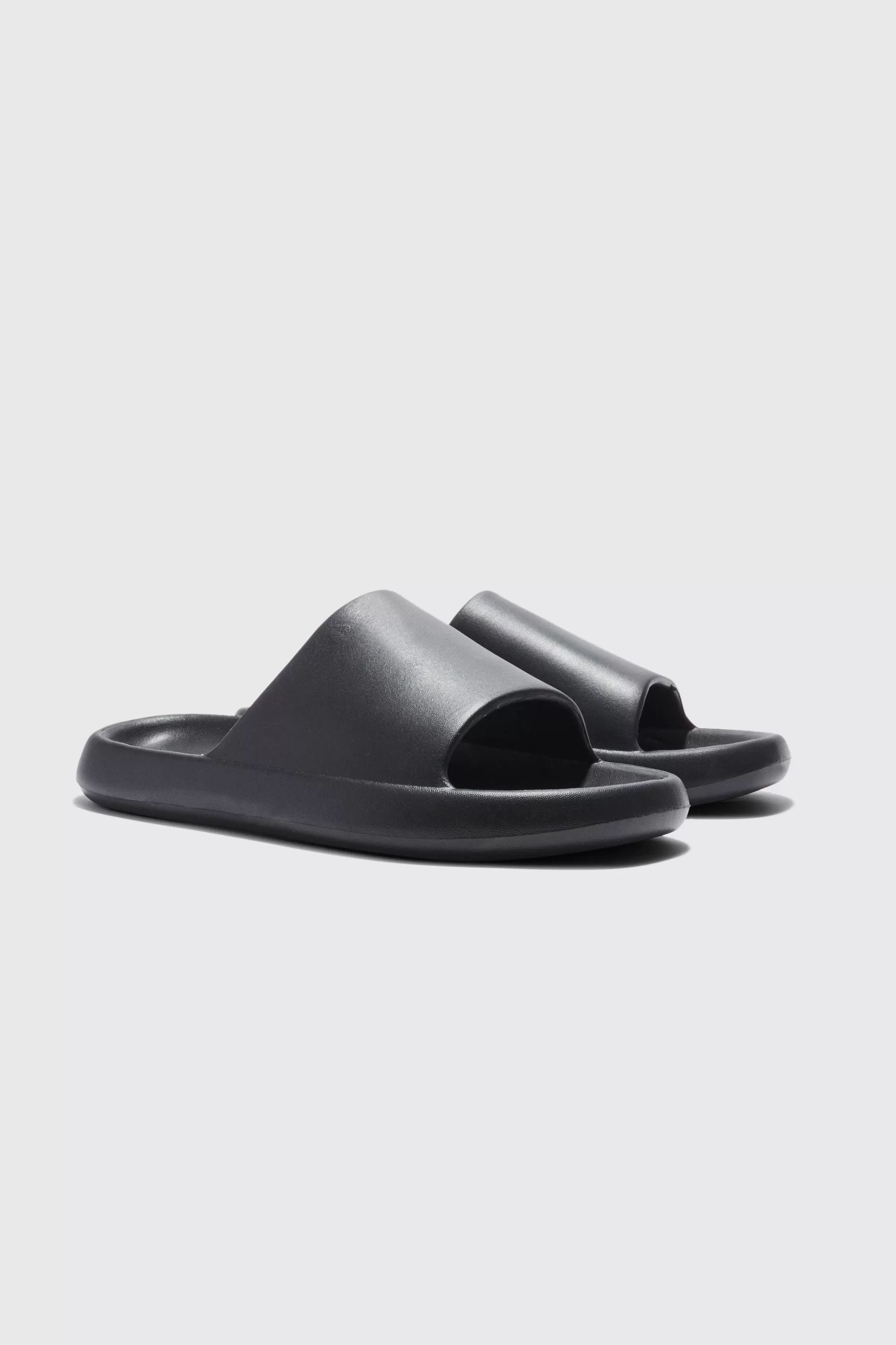 boohooMAN Plain Moulded Slider | UK