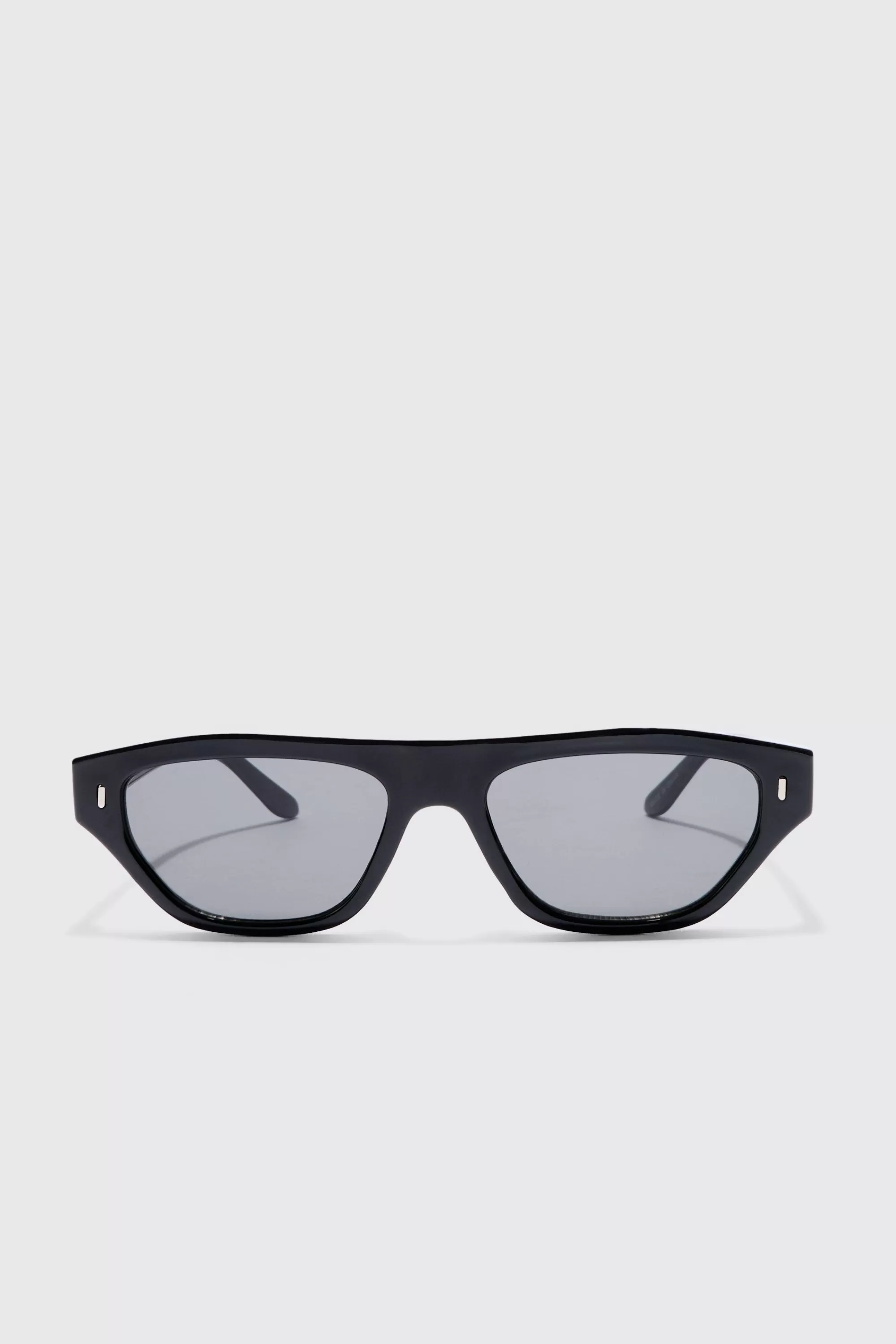 boohooMAN Plastic Chunky Frame Sunglasses In | UK
