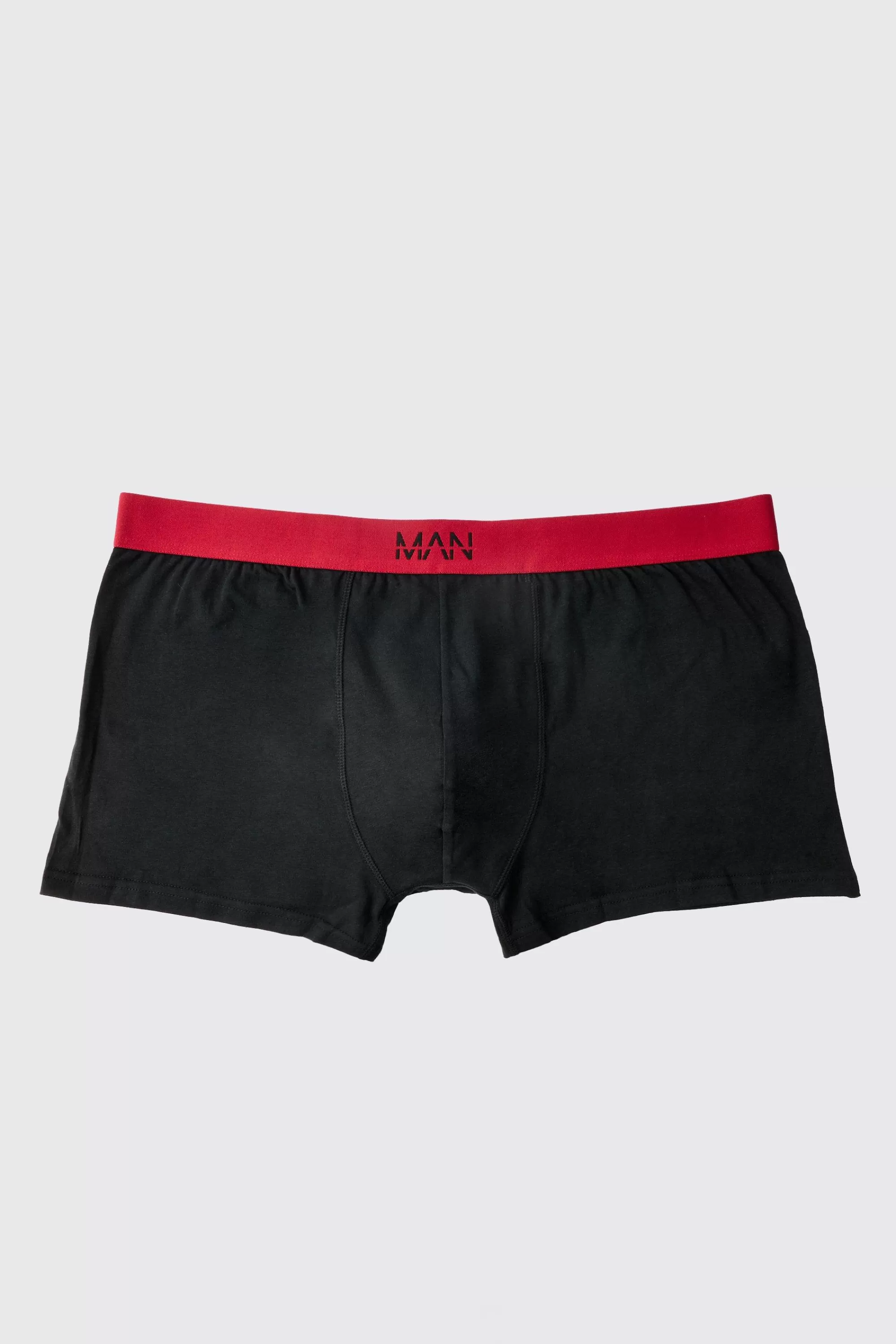 boohooMAN Plus Contrast Waistband 5 Pack Classic Boxer | UK