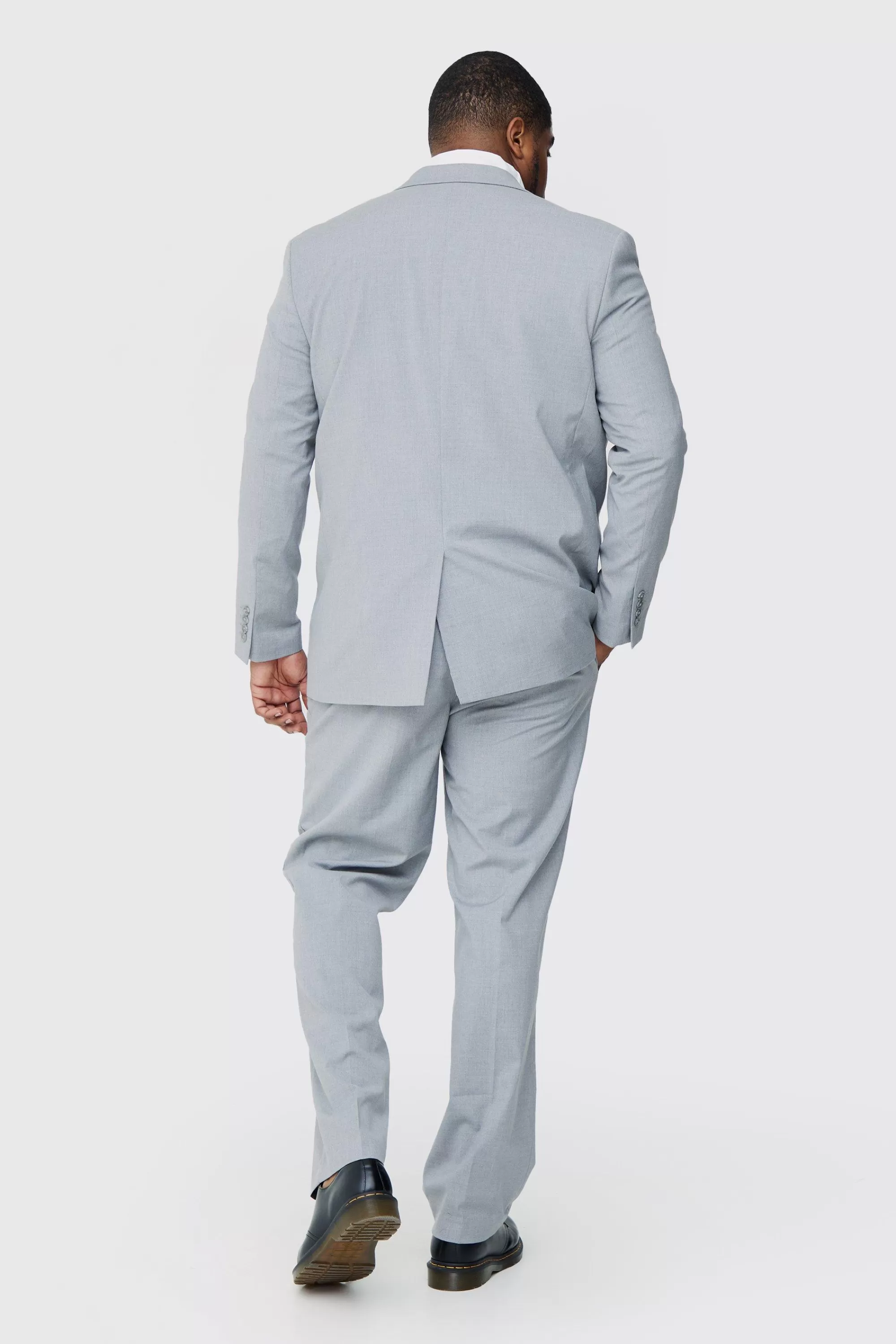 boohooMAN Plus Regular Fit Suit Trouser In | UK
