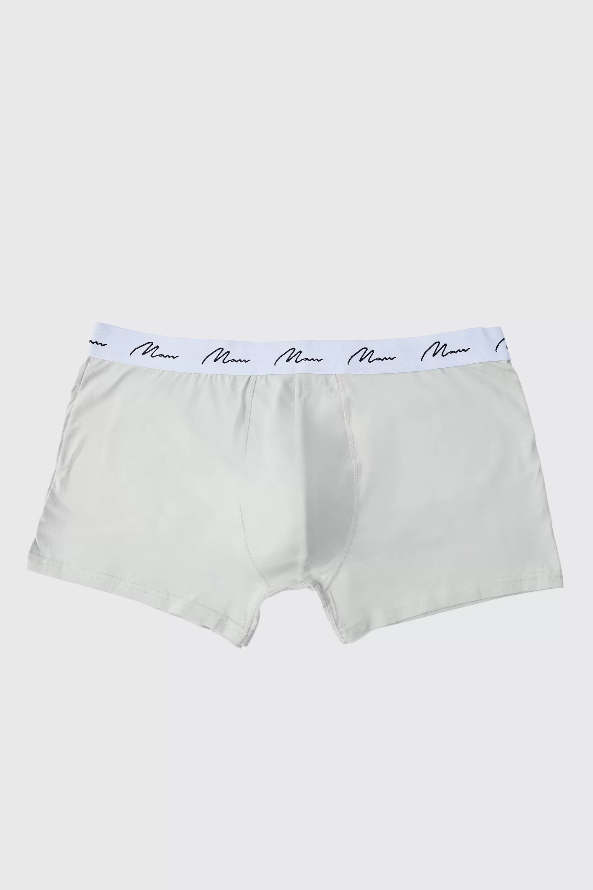 boohooMAN Plus Size 7 Pack Man Script Mixed Boxers | UK